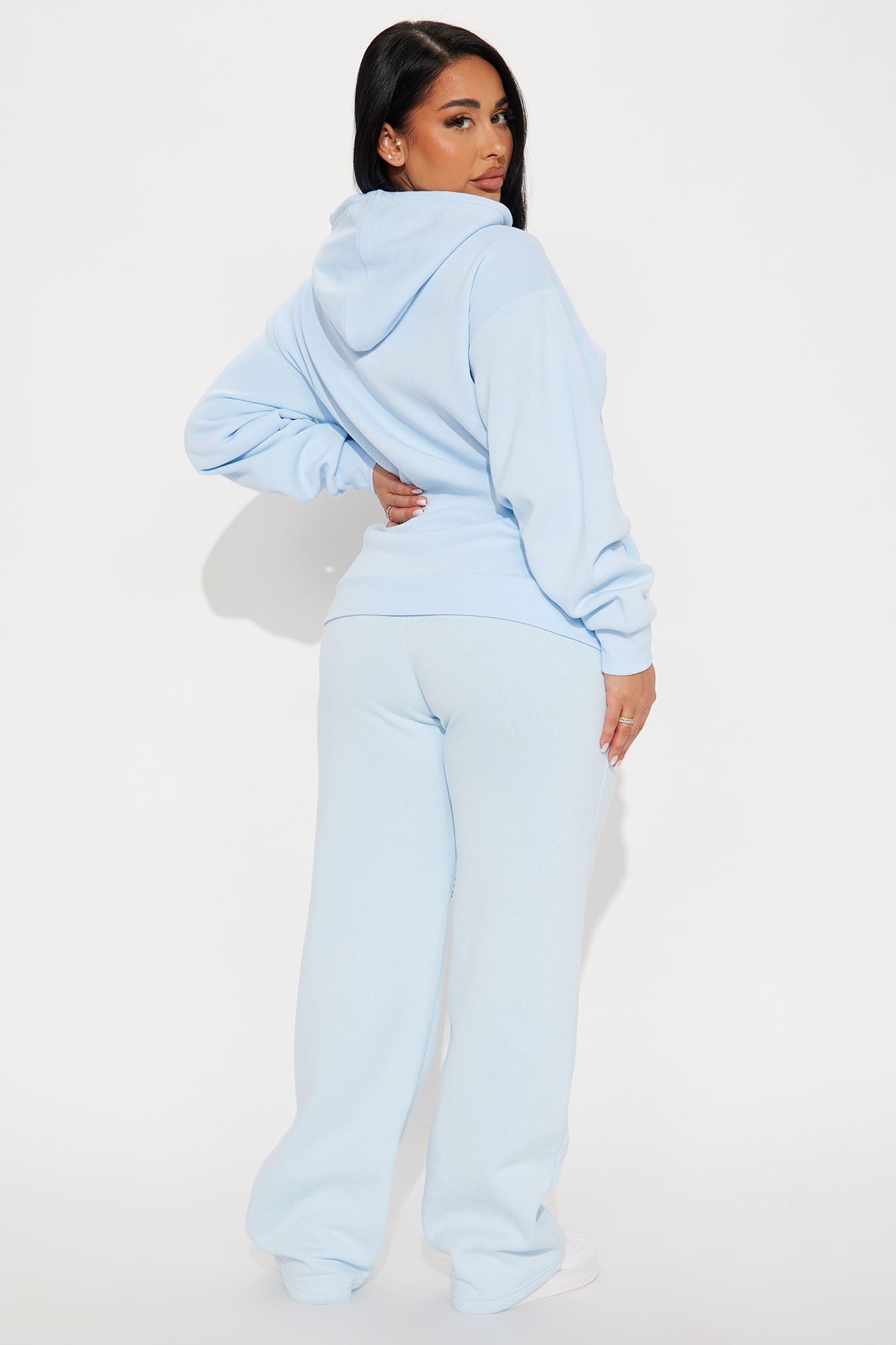 Von Dutch Classic Wide Leg Pant - Blue/Black