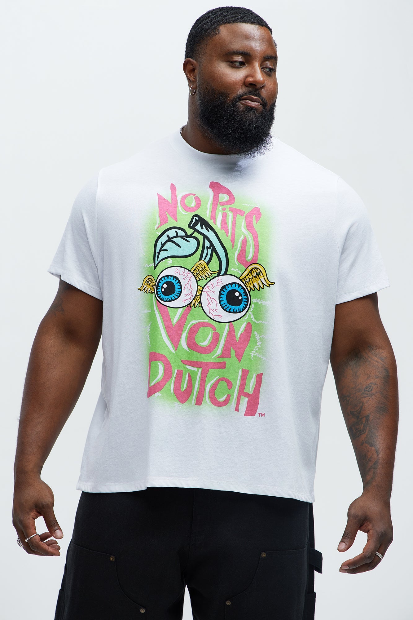 Von Dutch No Pits Short Sleeve Tee - White