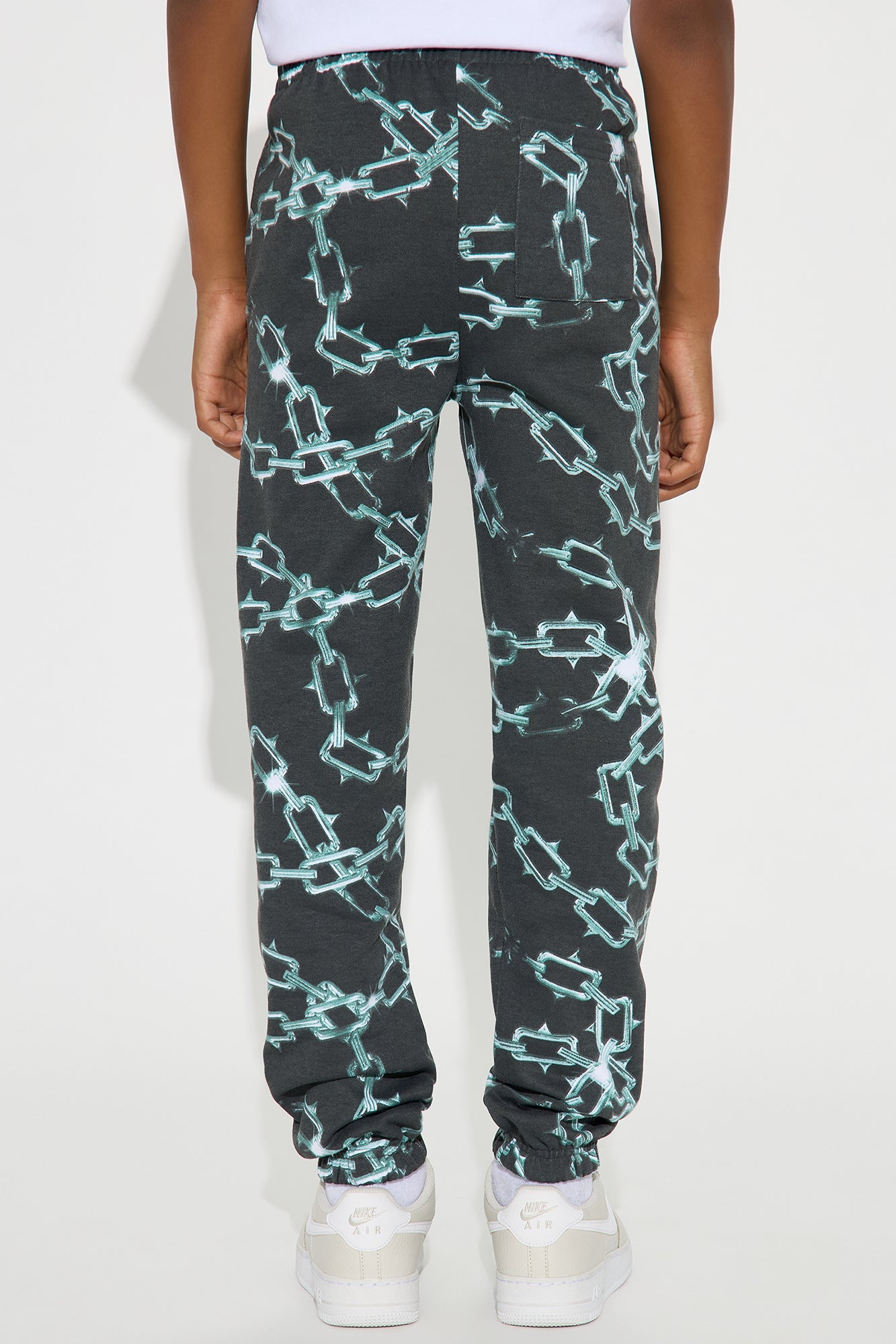 Mini Saint Printed Jogger Pants - Black/combo