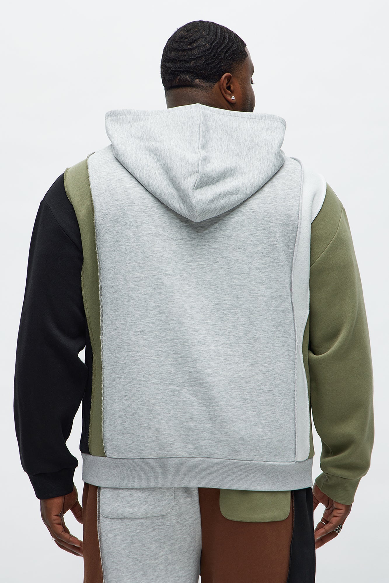 888 Patchwork Hoodie - Multi Color