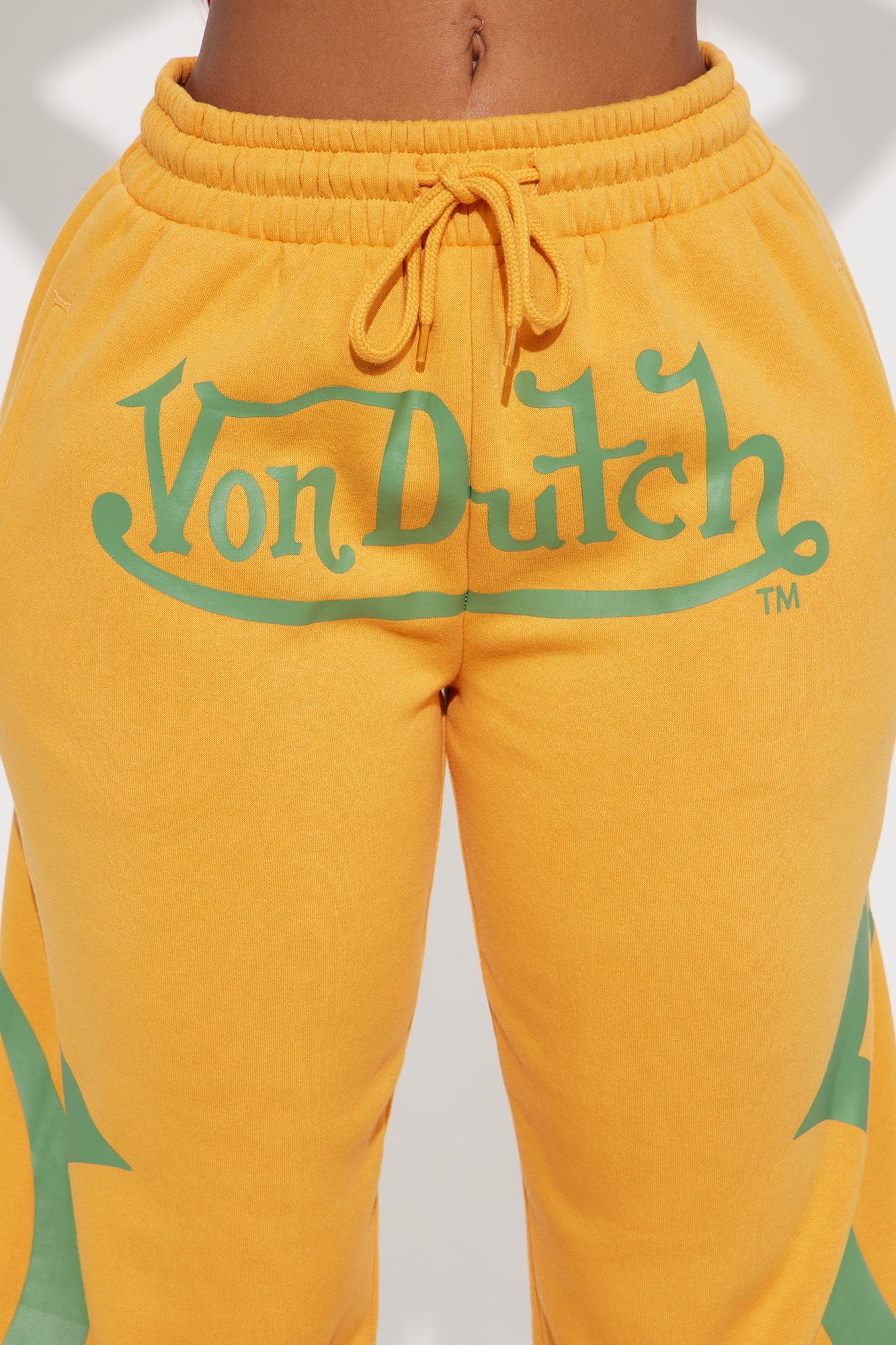 Von Dutch Trendy Wide Leg Pant - Orange/combo