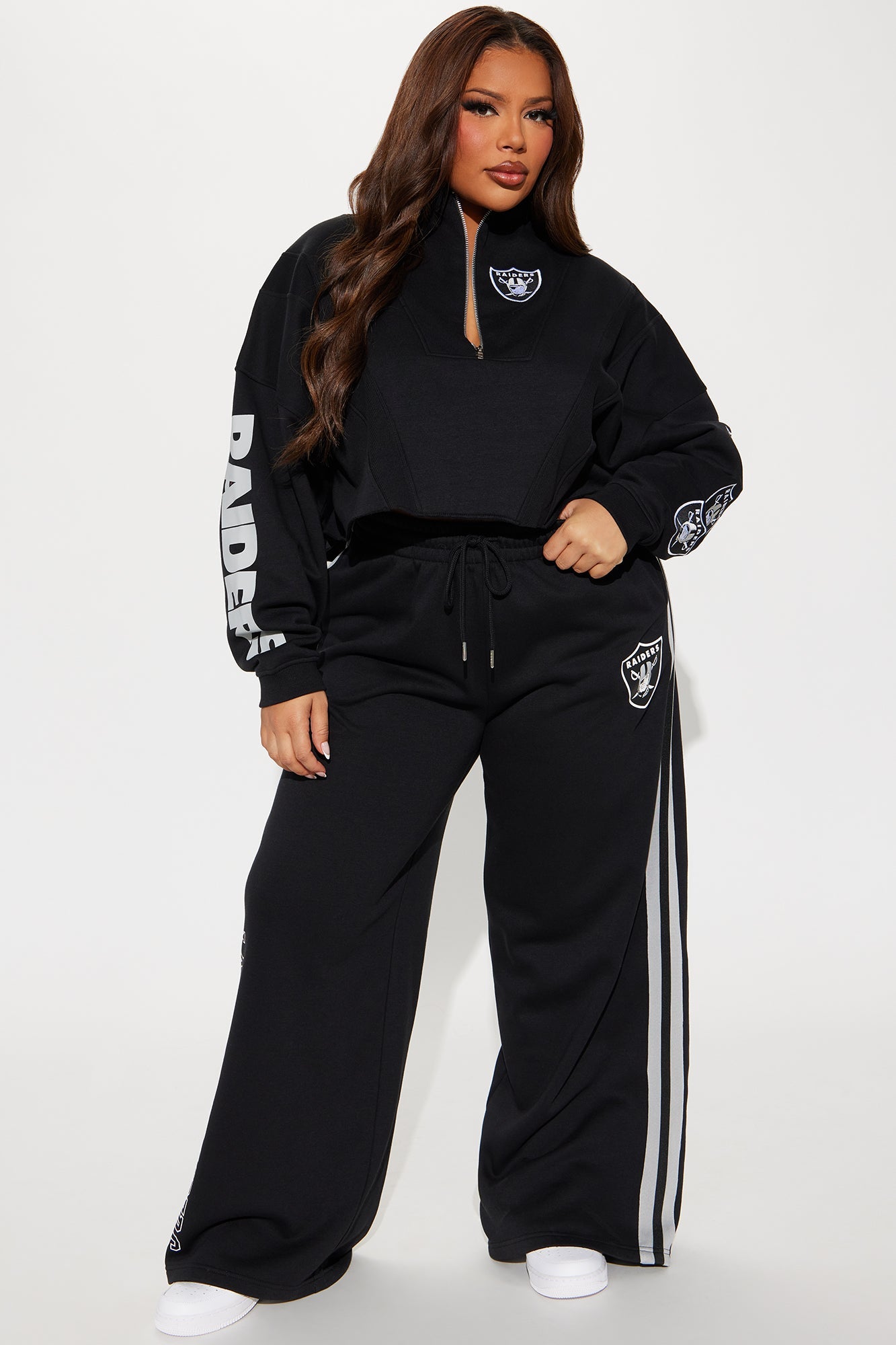Raiders Second Half Come-Back Zip Sweatshirt - Black