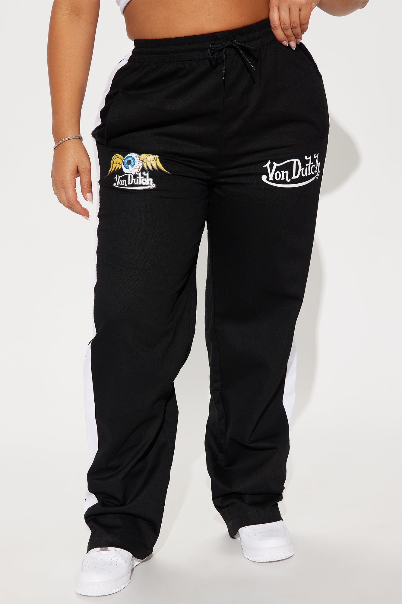 Von Dutch Track Pants - Black/White