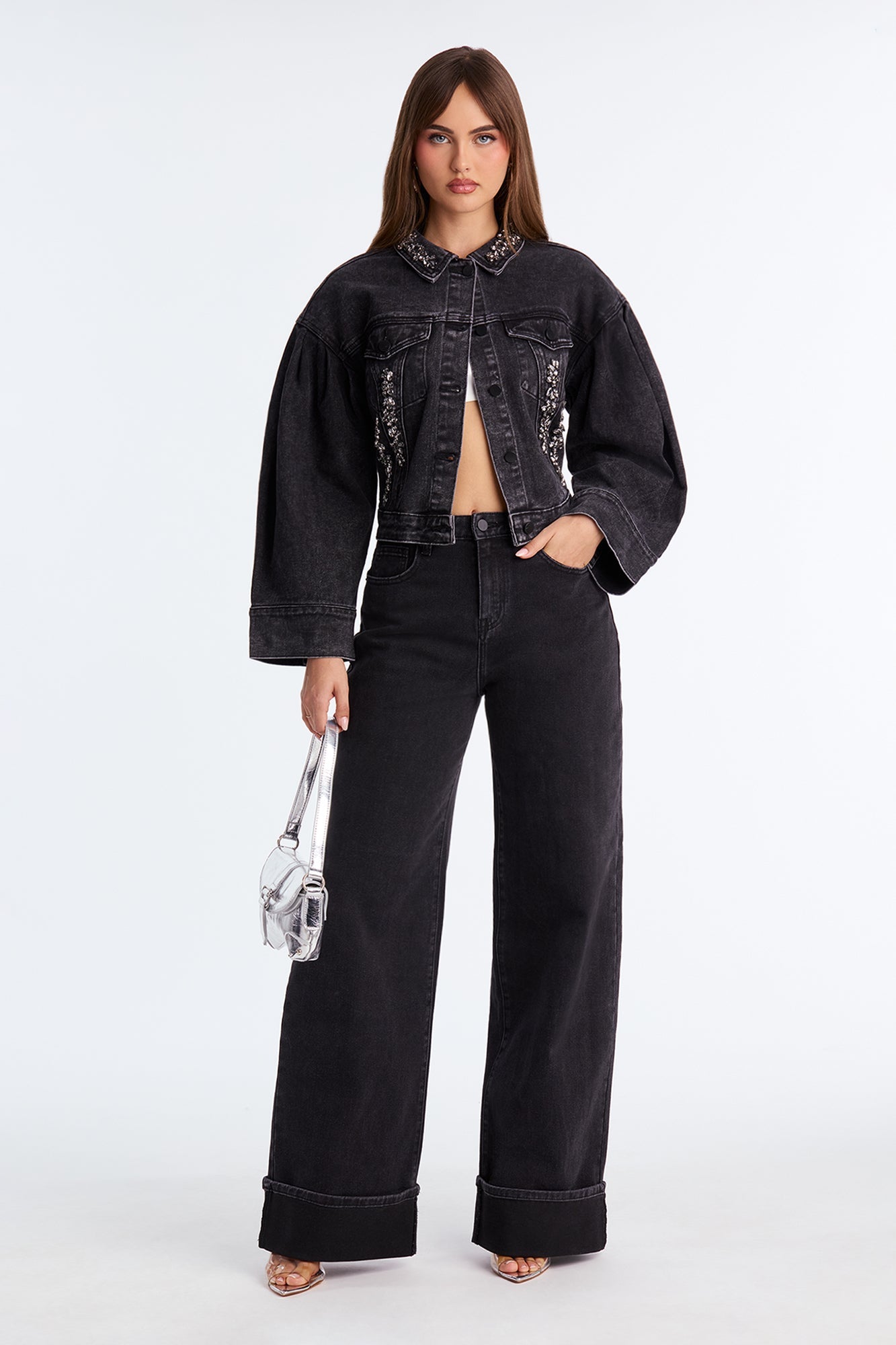 Ophelia Denim Jacket - Black Wash