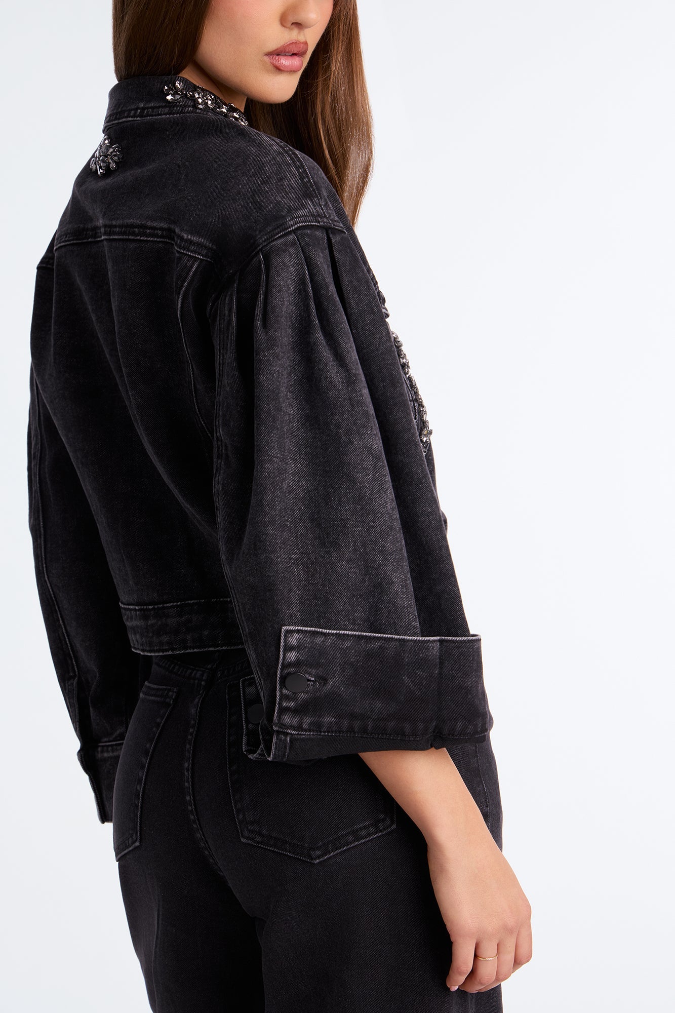 Ophelia Denim Jacket - Black Wash