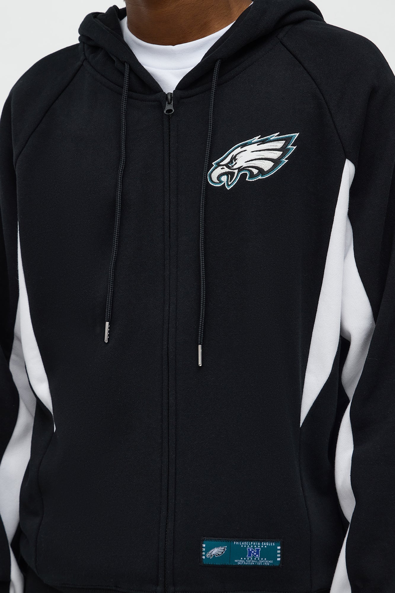 Eagles Monster Oversized Zip Up Hoodie - Black