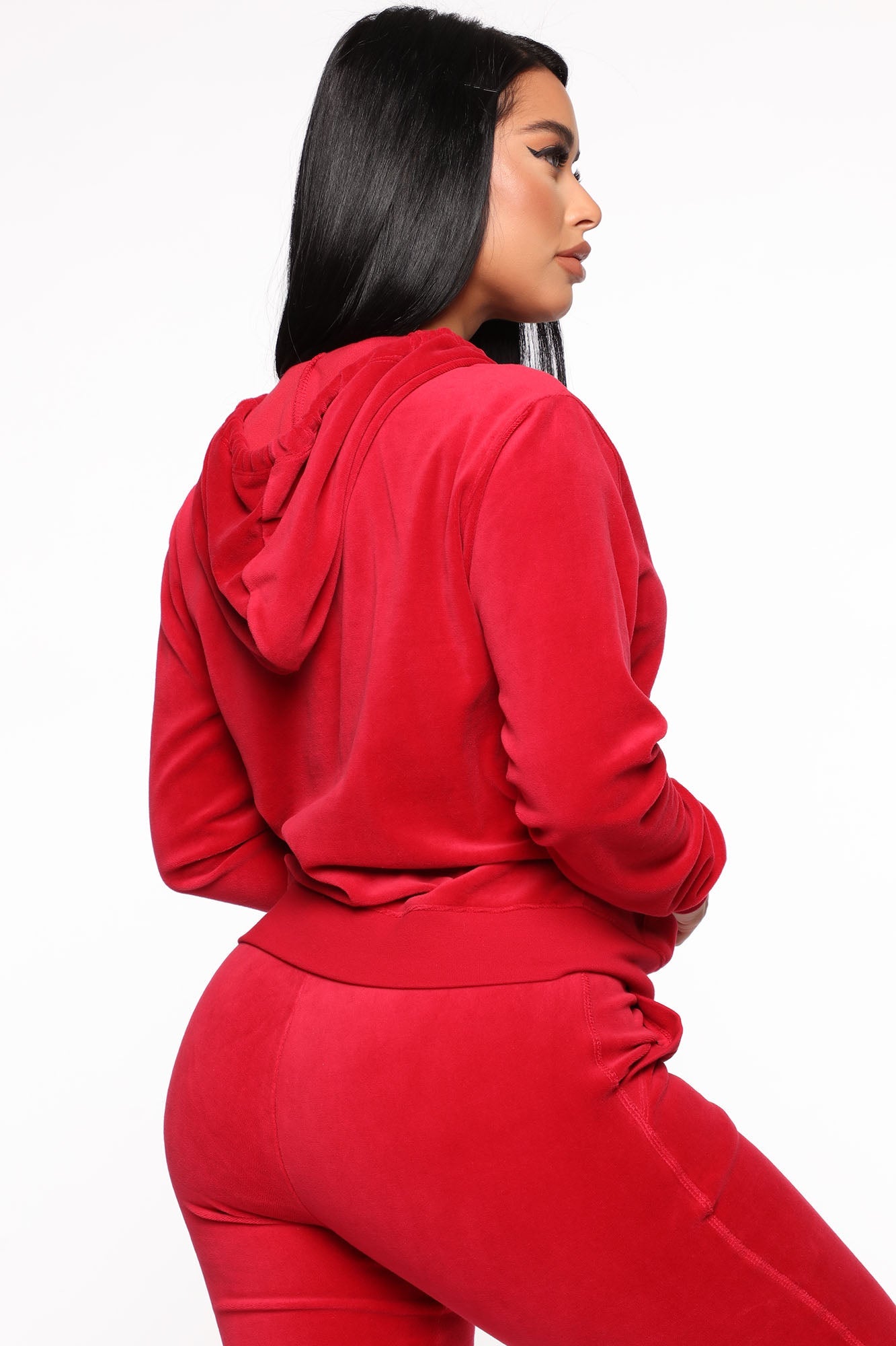 The Original Trendsetter Velour Set - Red