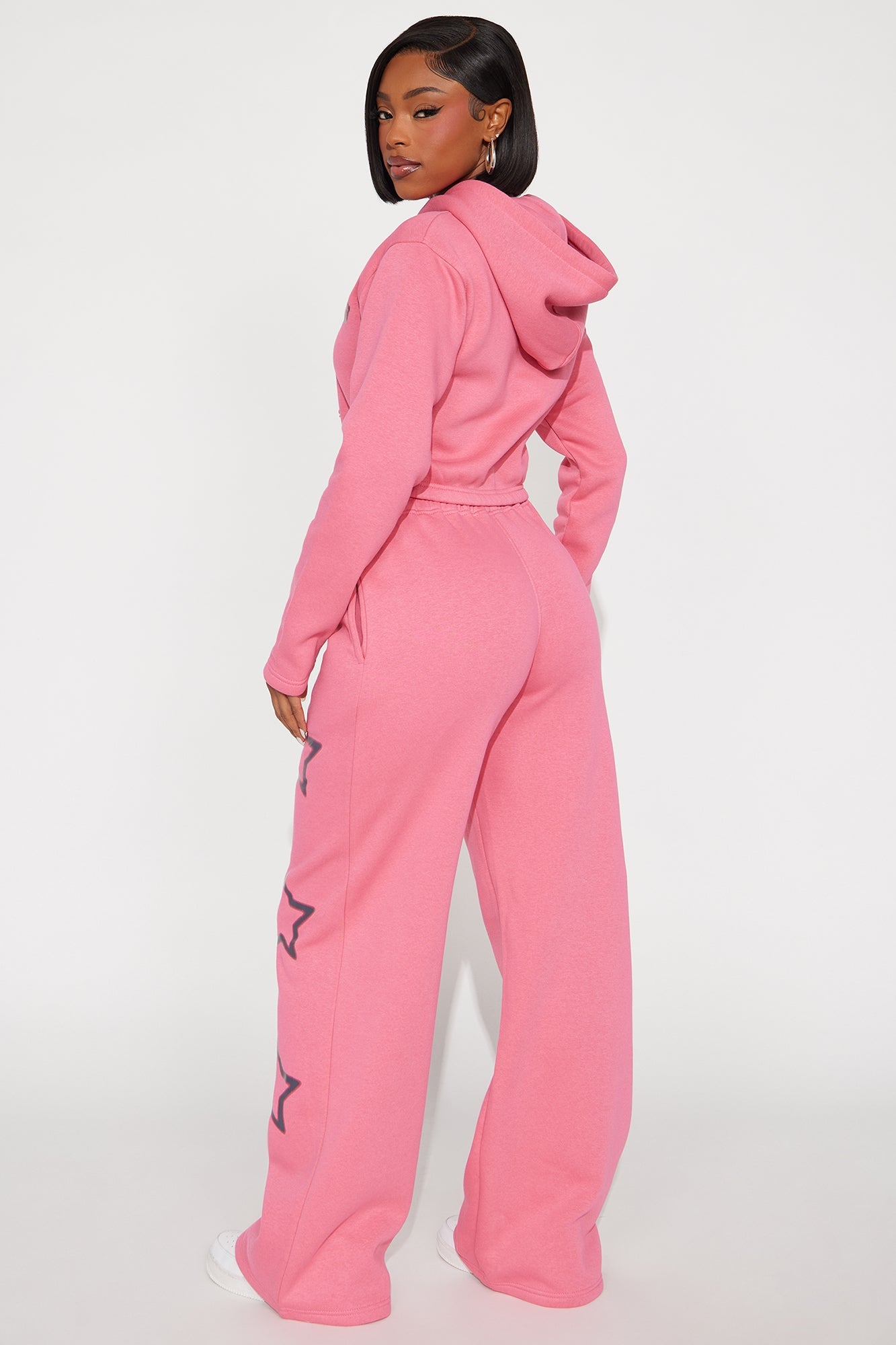 Star Design Studio Fleece Pant Set - Pink