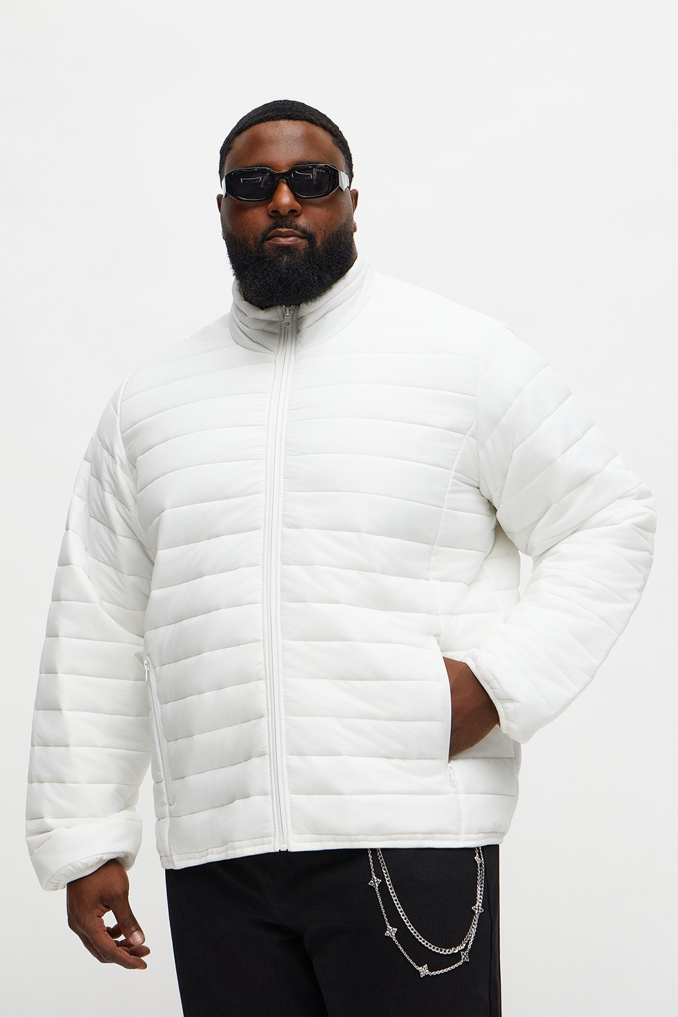 Wesley Packable Puffer Jacket - White