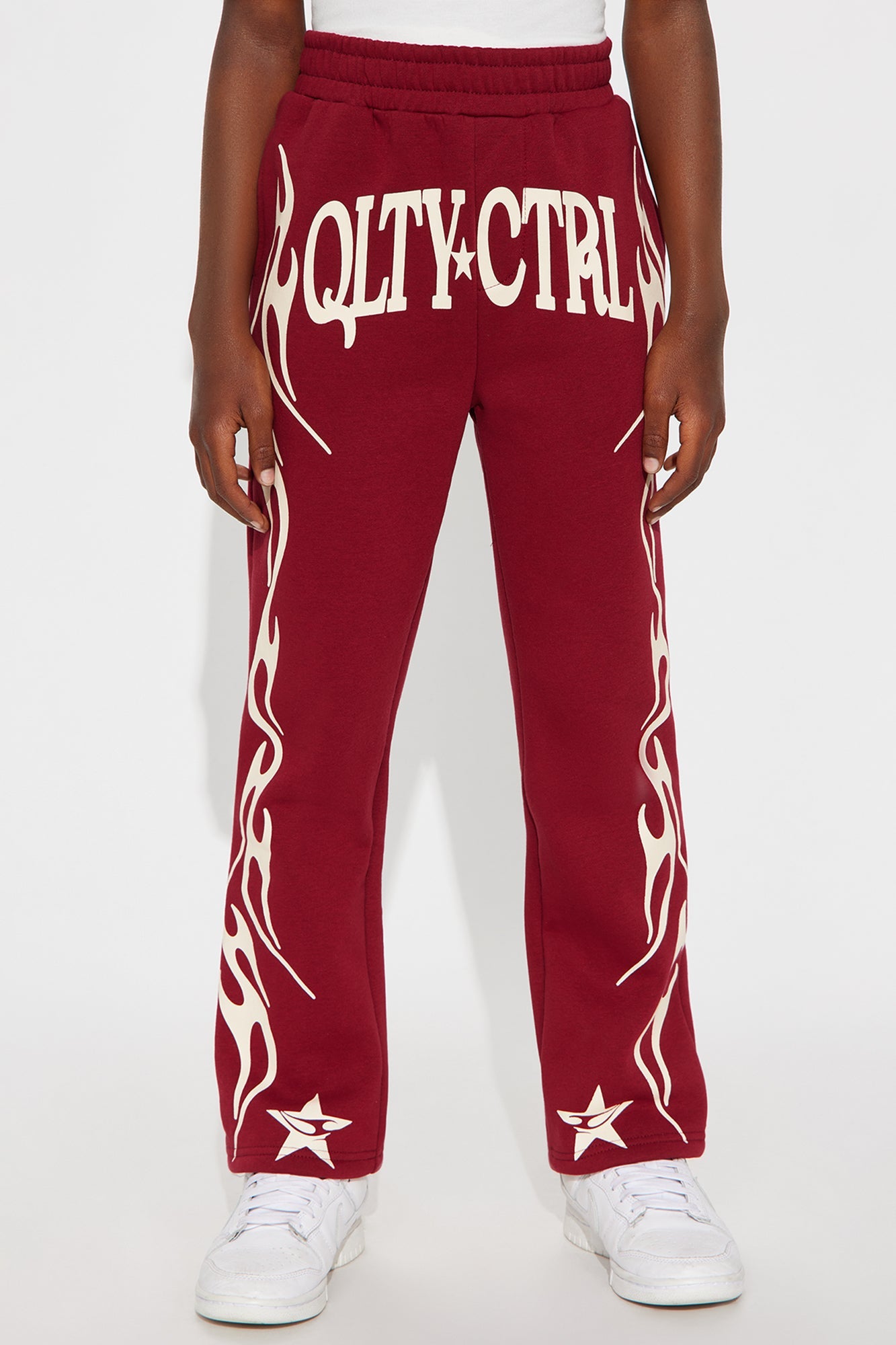 Mini Tyson Relaxed Under Control Straight Pants - Red/combo