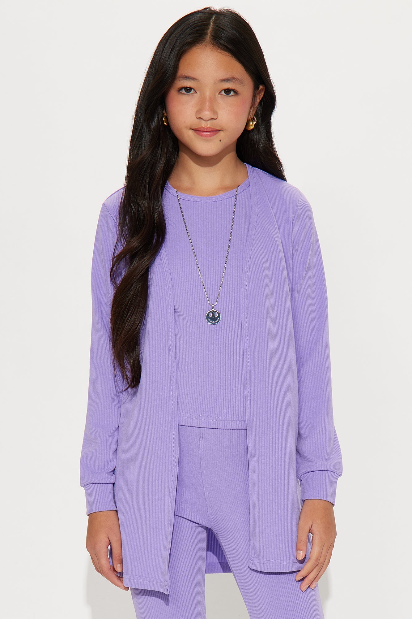 Mini Sweet Days Pant Set - Purple