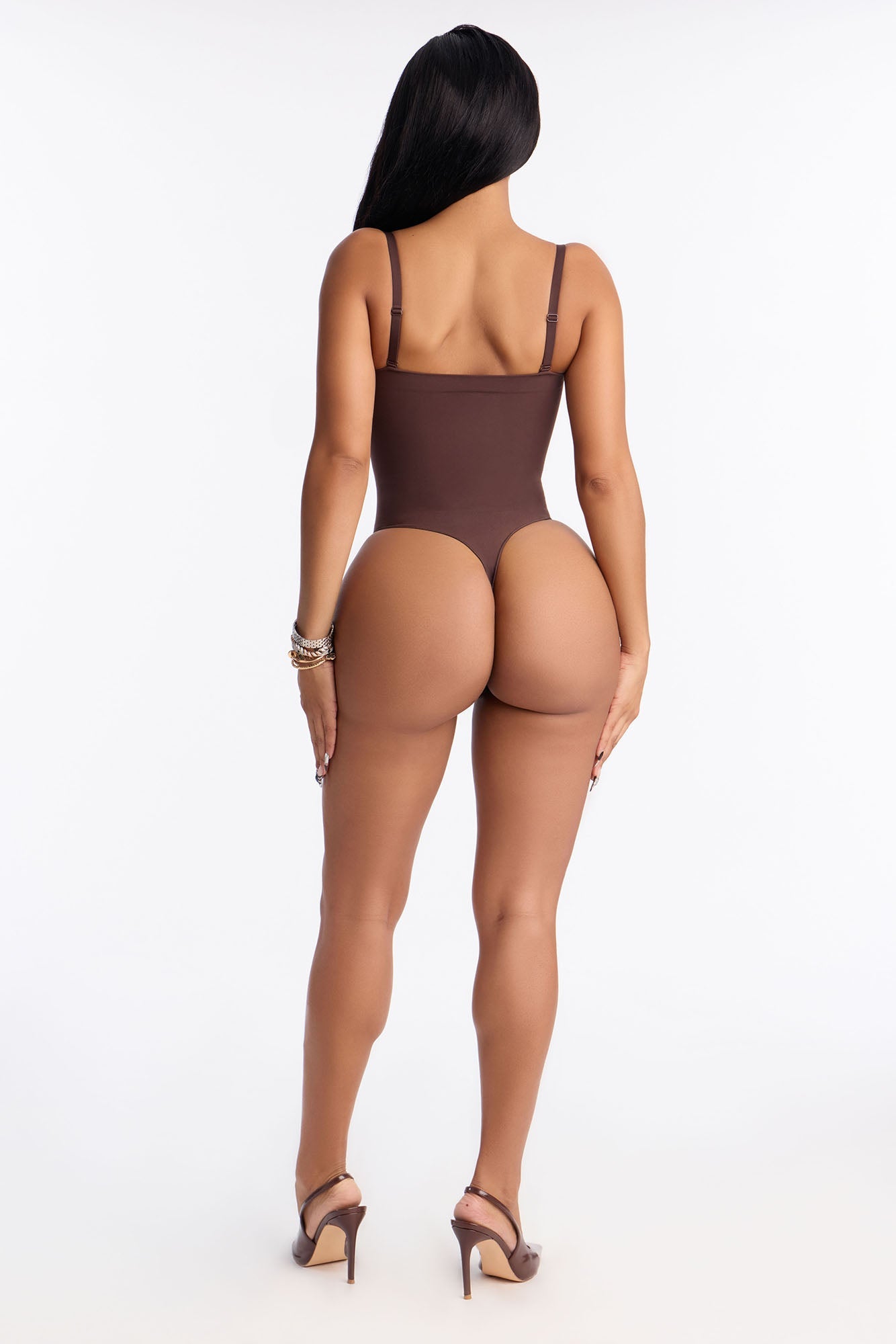 Nova Sculpt Seamless Strong Compression Strapless Thong Bodysuit - Coco