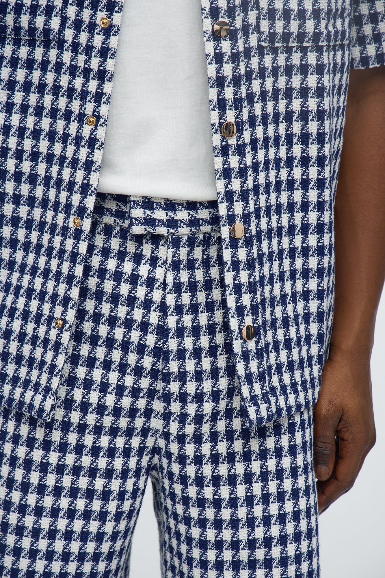 Relaxed Ludlow Checkered Short - Blue