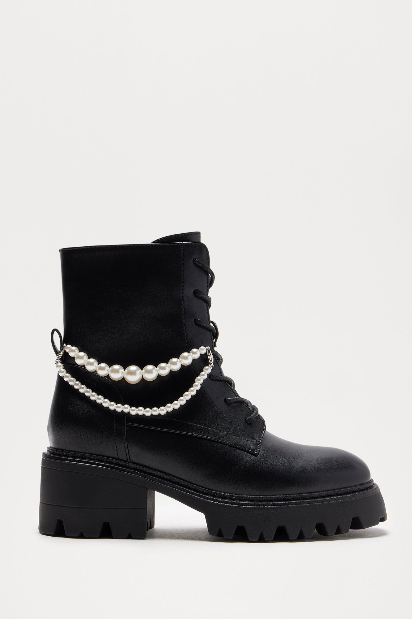 Dax Pearl Booties - Black