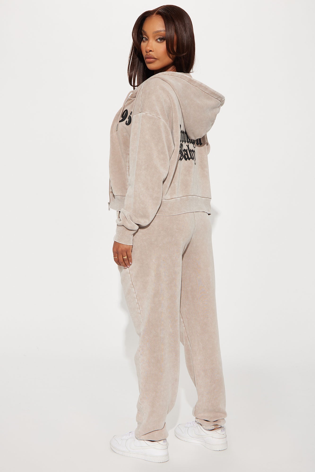 Brooklyn Baby Washed Fleece Pant Set - Taupe