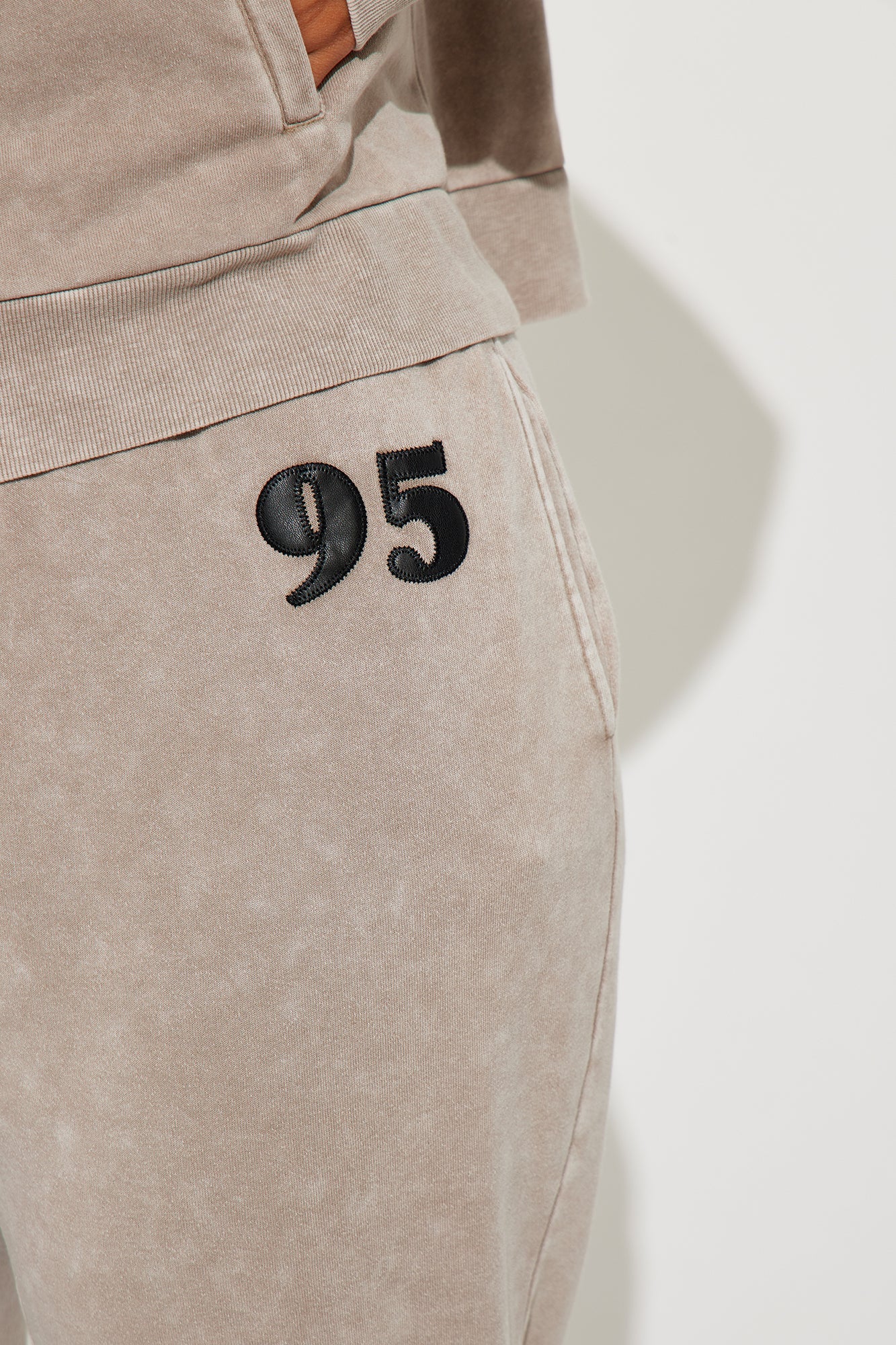 Brooklyn Baby Washed Fleece Pant Set - Taupe