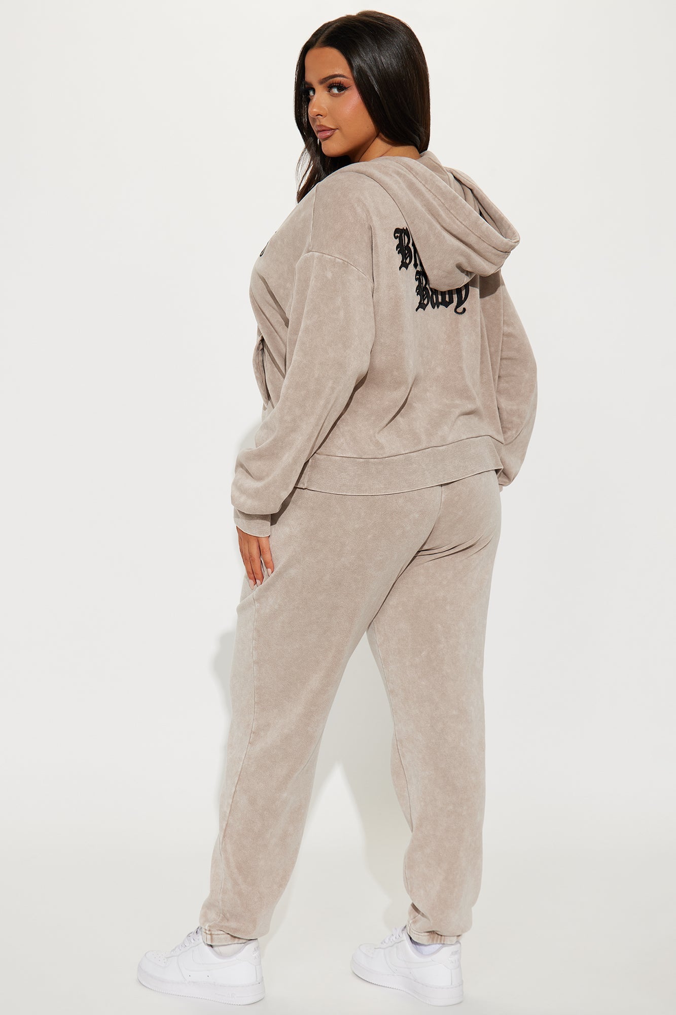 Brooklyn Baby Washed Fleece Pant Set - Taupe