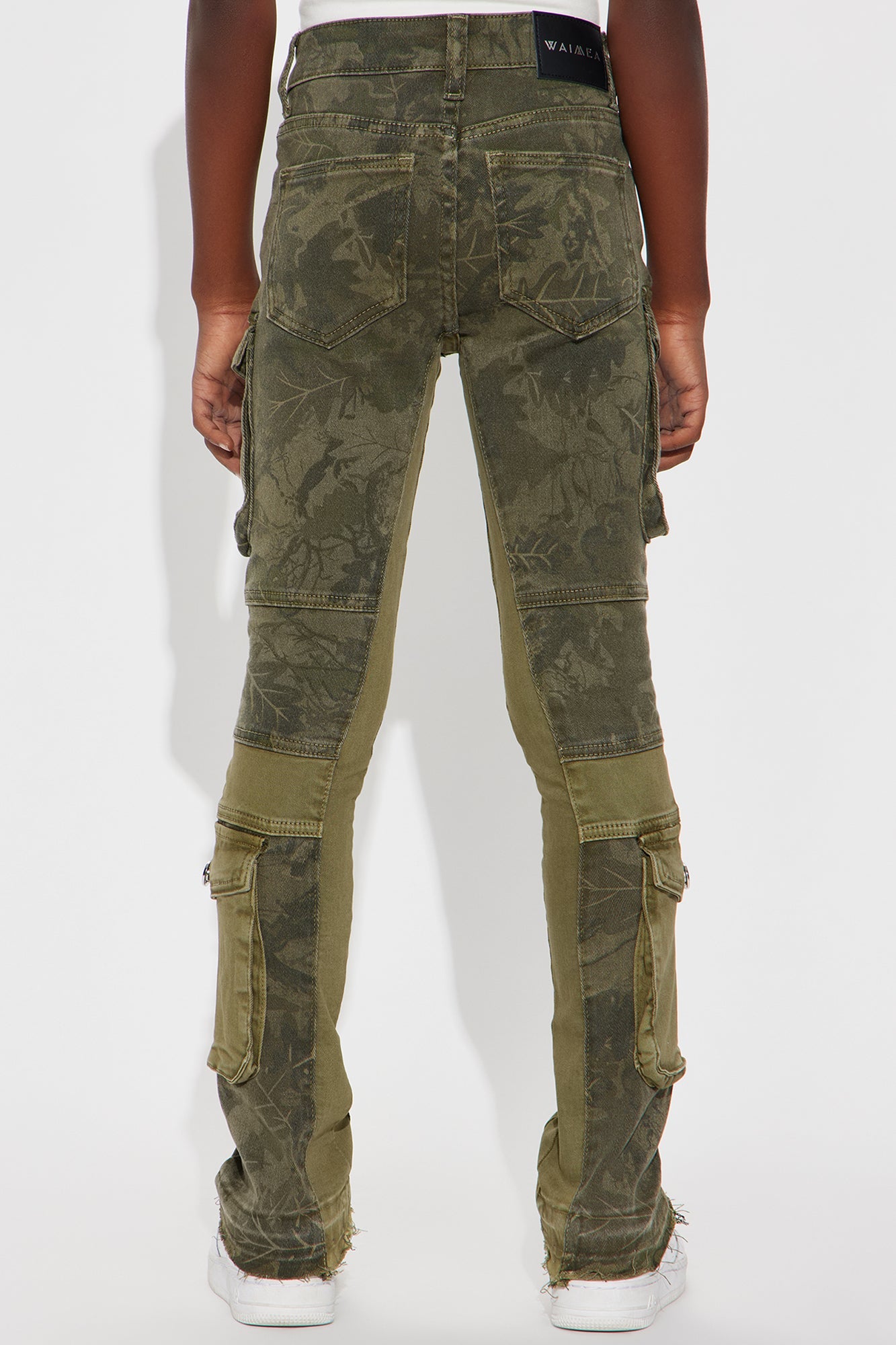 Mini Owen Camo Cargo Pants - Olive