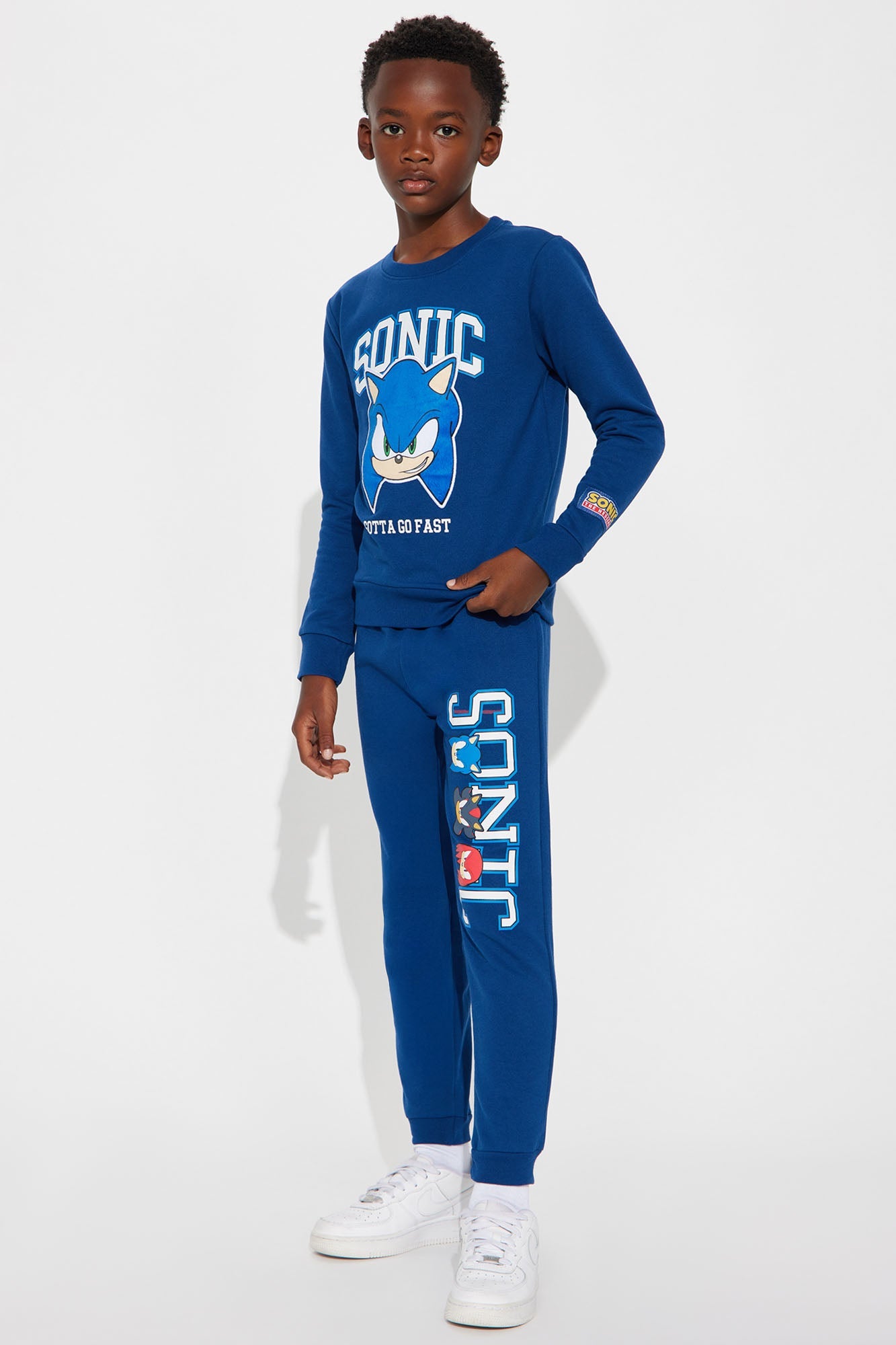 Mini The One And Only Sonic Jogger Pant Set - Navy