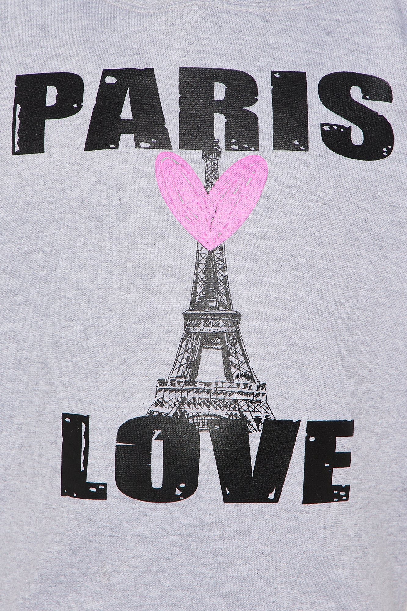 Mini Love From Paris Hoodie - Heather Grey