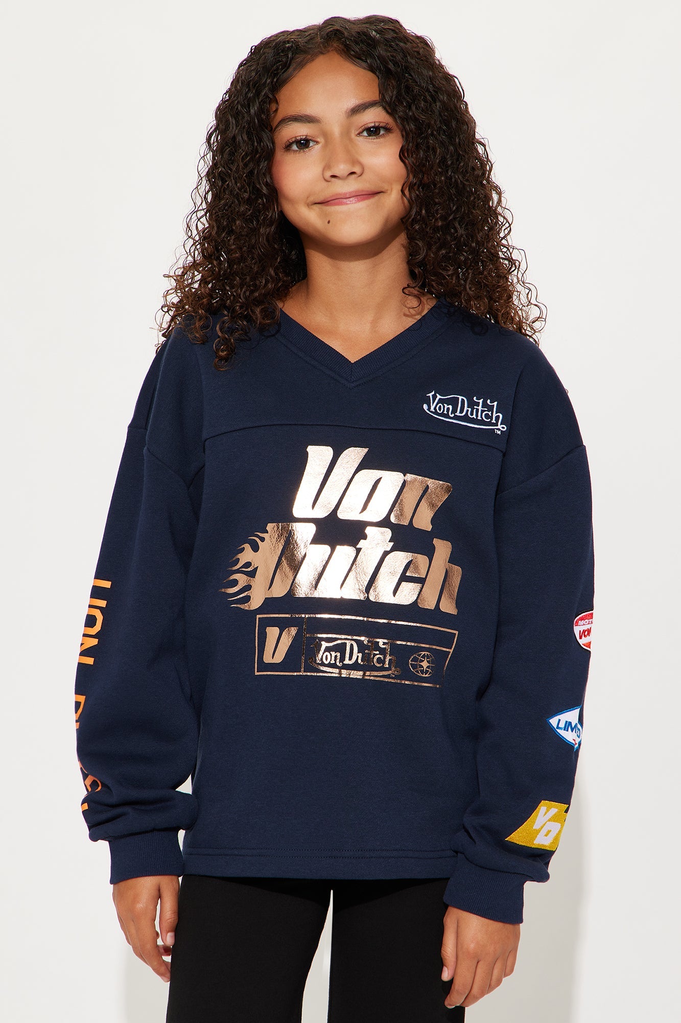 Mini Von Dutch World Tour Sweatshirt - Navy