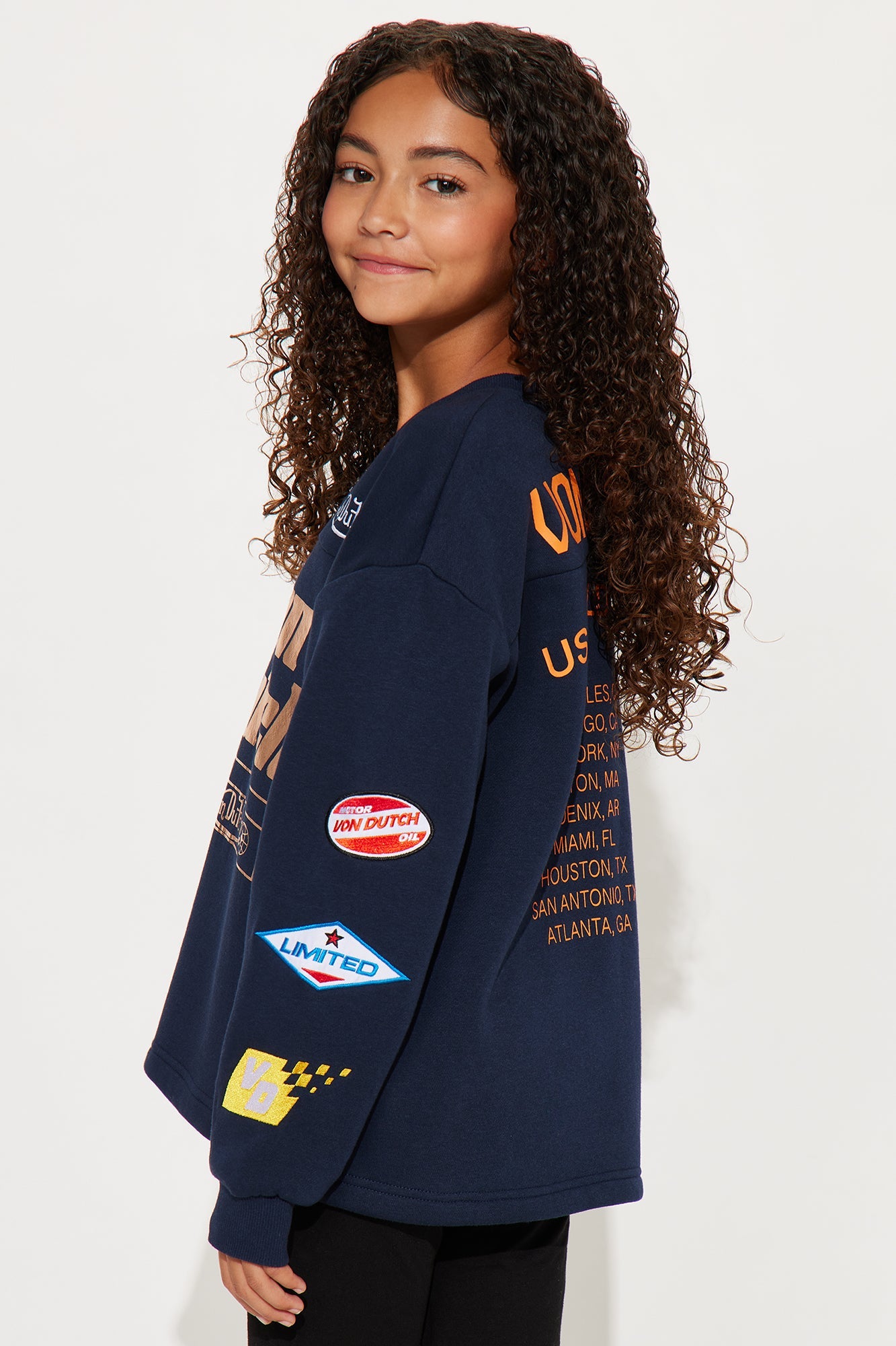 Mini Von Dutch World Tour Sweatshirt - Navy