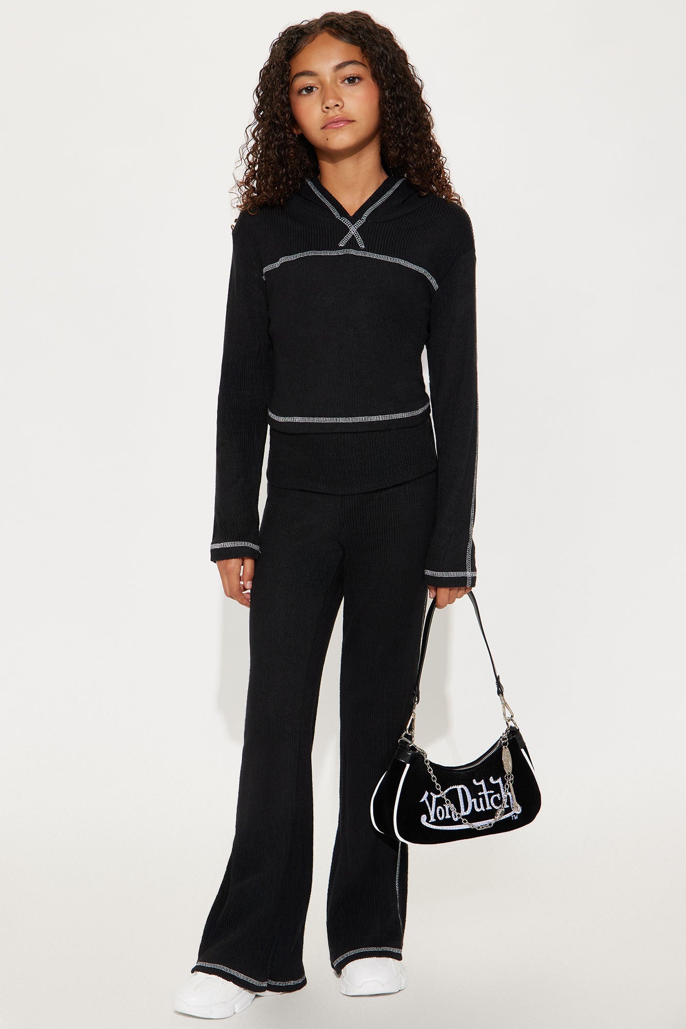 Mini Happy Times Pant Set - Black