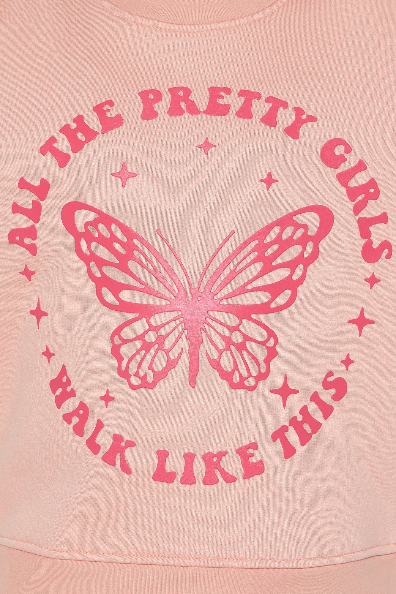 Mini All The Pretty Girls Crew Neck Sweatshirt - Pink
