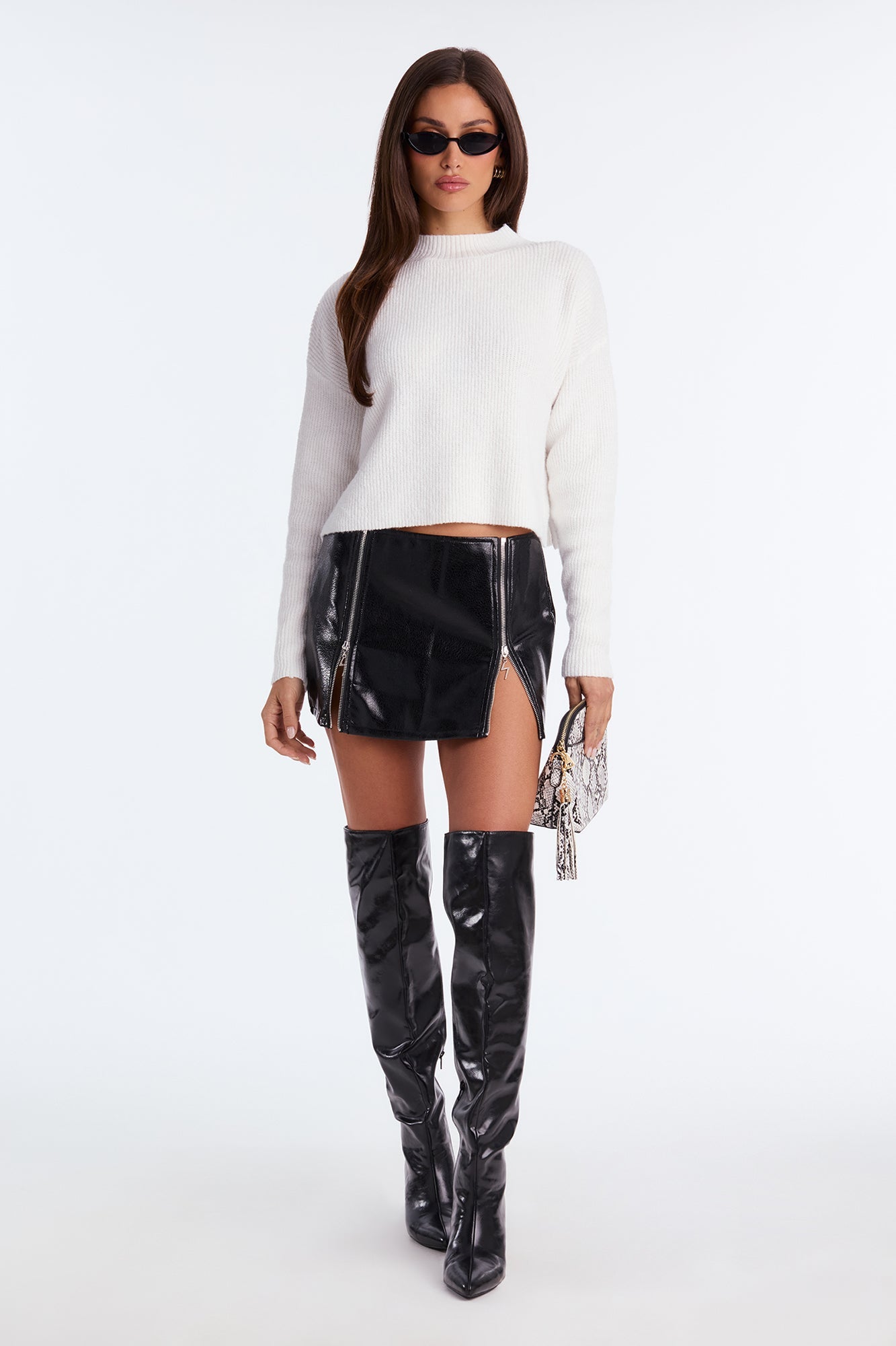 Toasty Mock Neck Sweater - Ivory