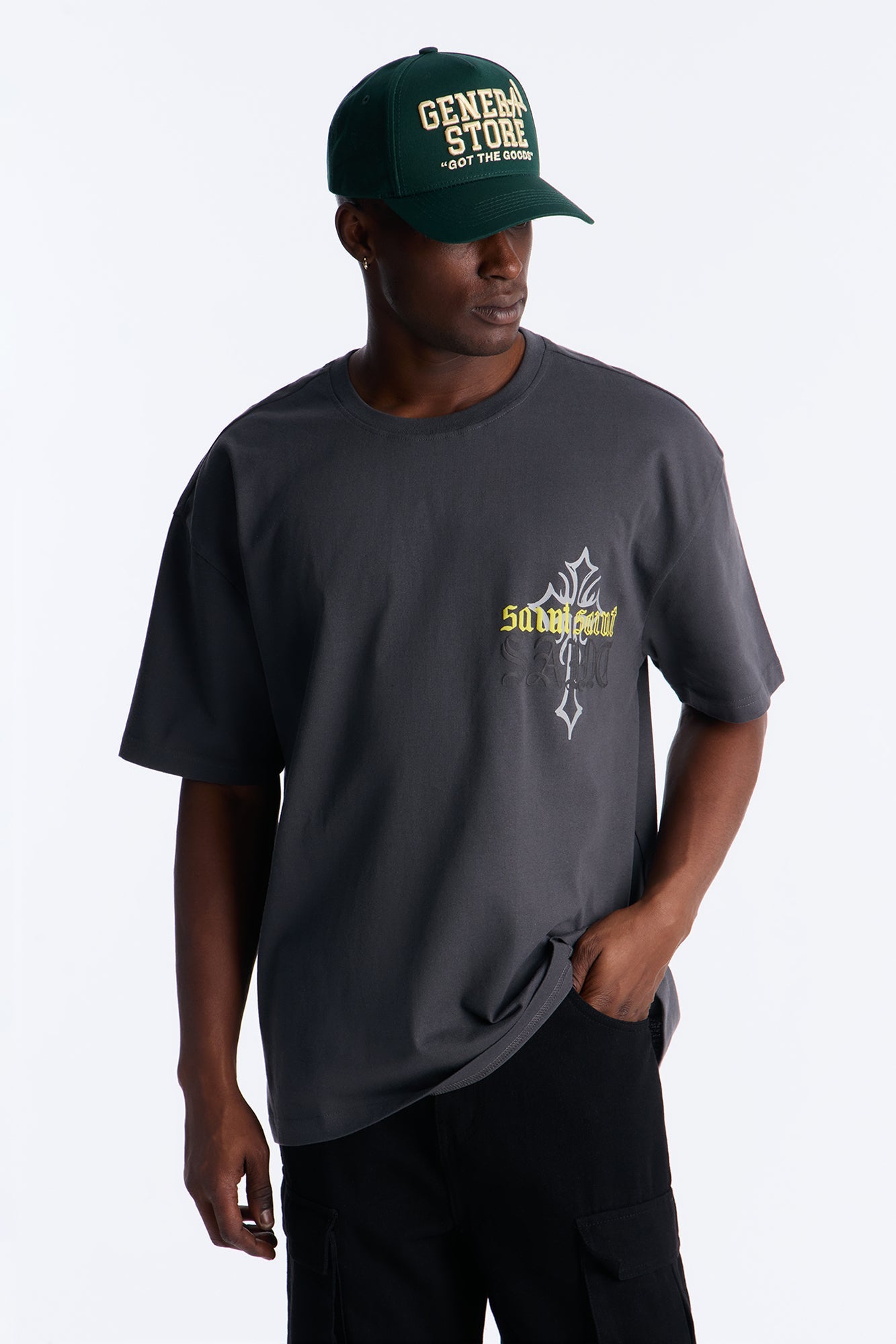 Saints On Saints Short Sleeve Tee - Grey