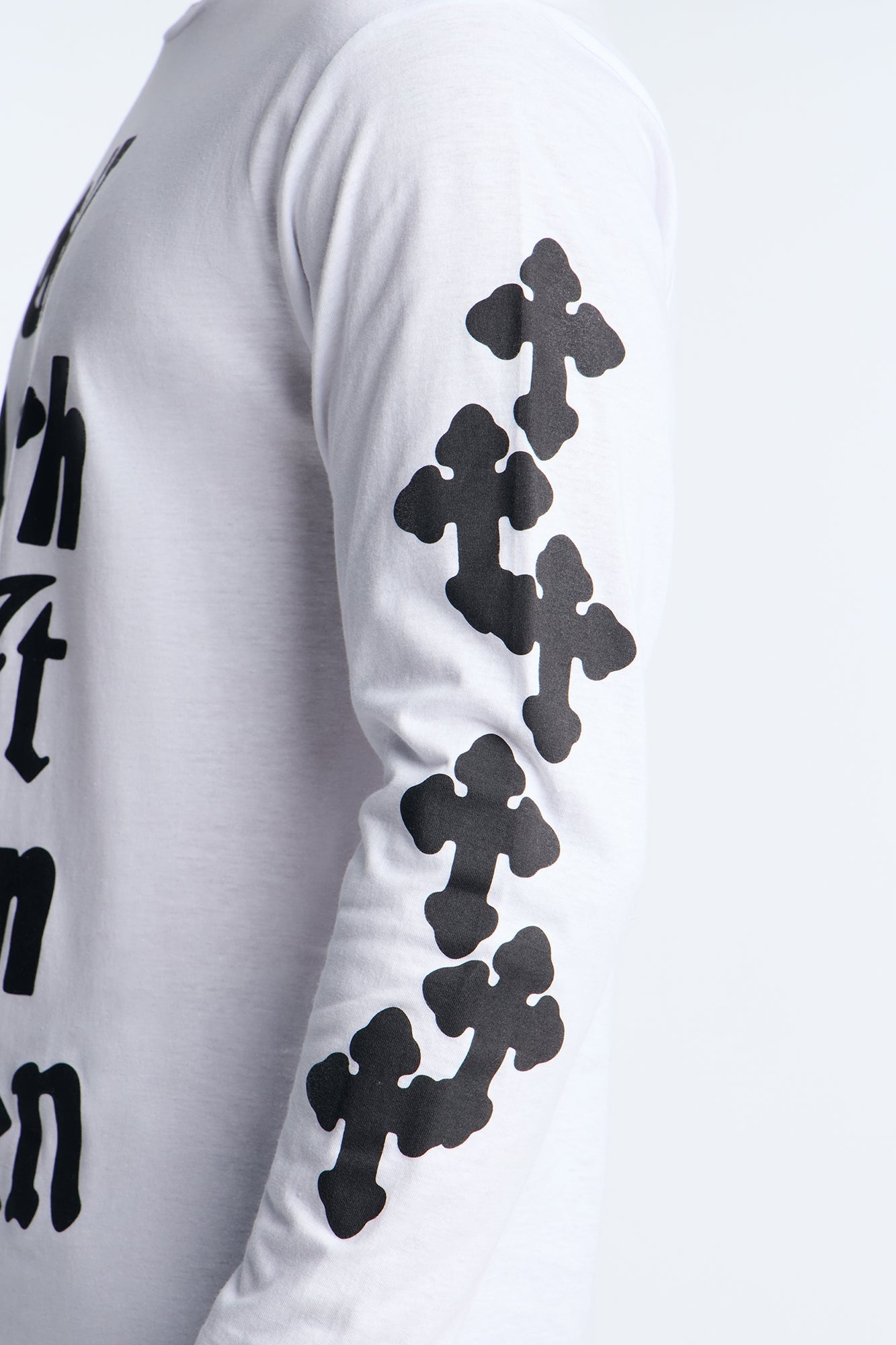 On Earth As It Is In Heaven Long Sleeve Tee - White