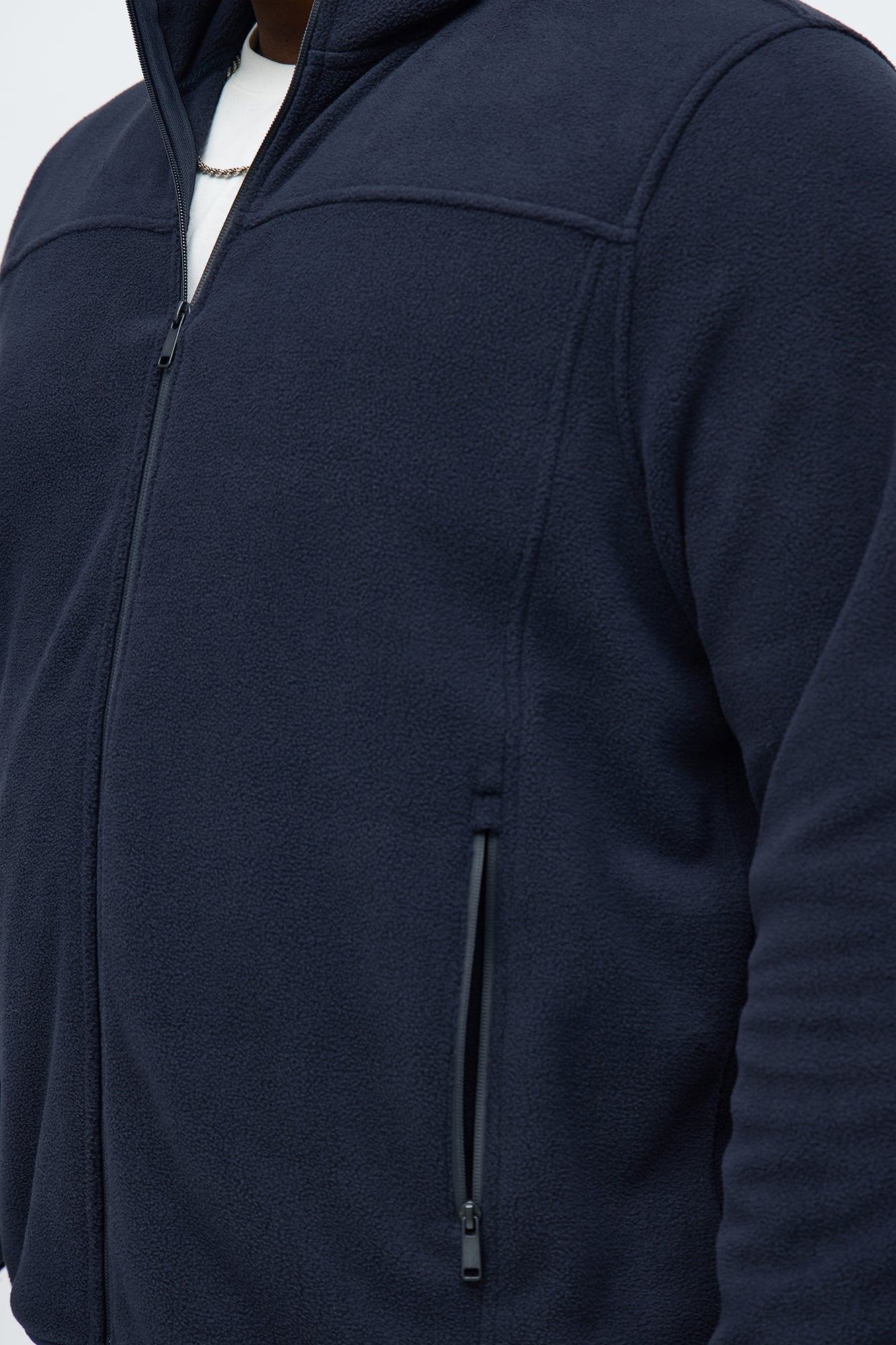 Core Microfleece Zip Jacket - Navy