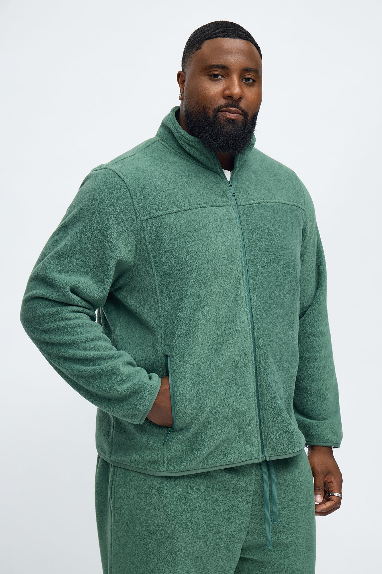 Core Microfleece Zip Jacket - Green