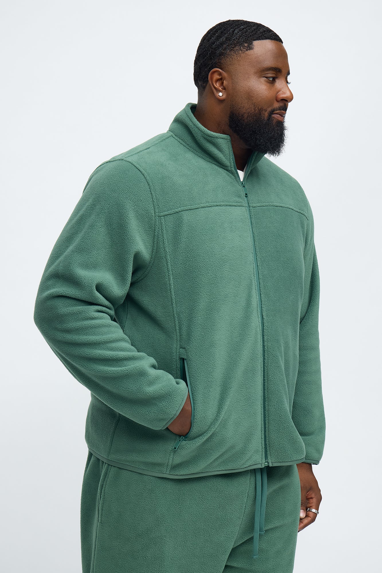 Core Microfleece Zip Jacket - Green