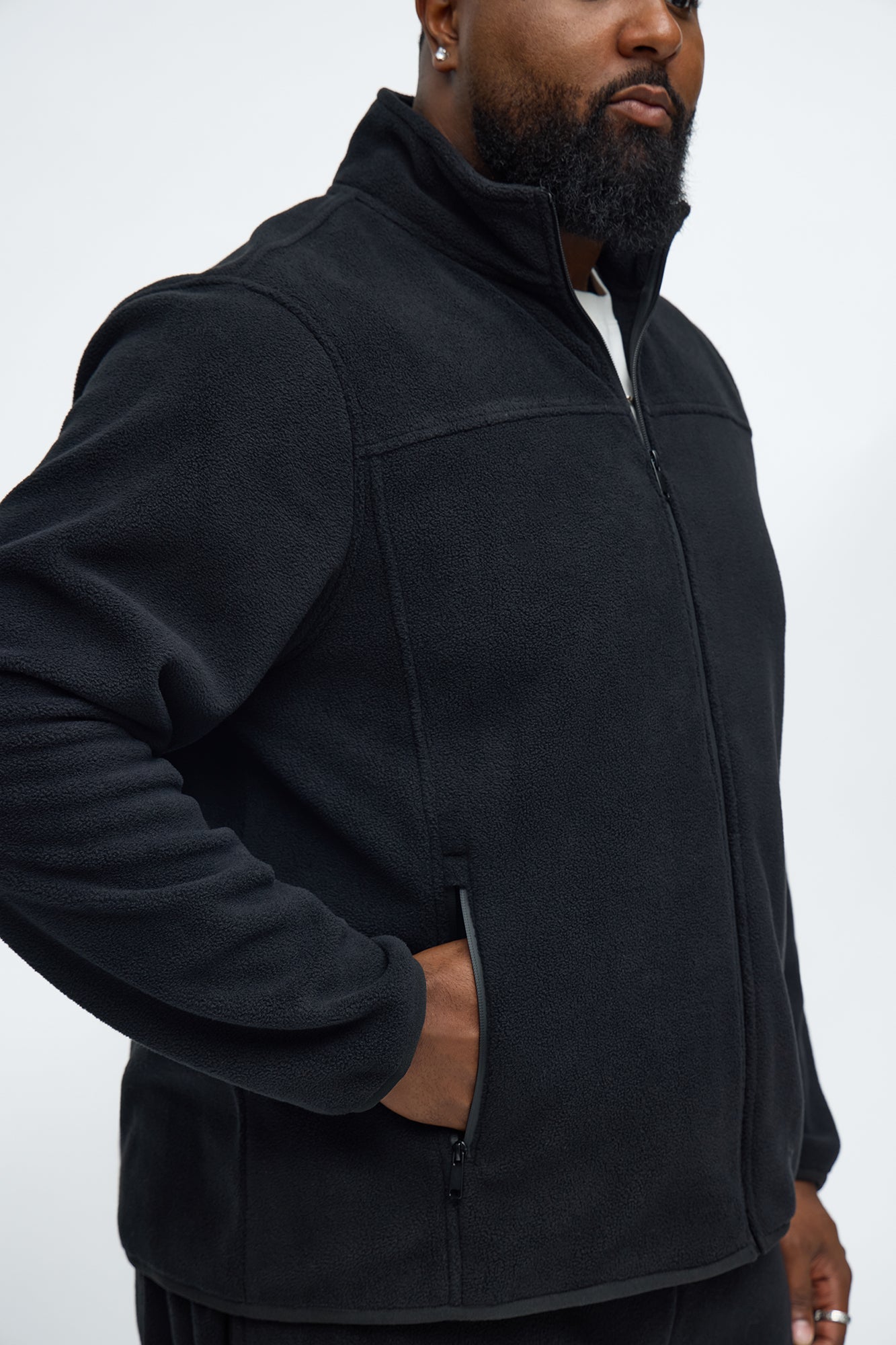 Core Microfleece Zip Jacket - Black