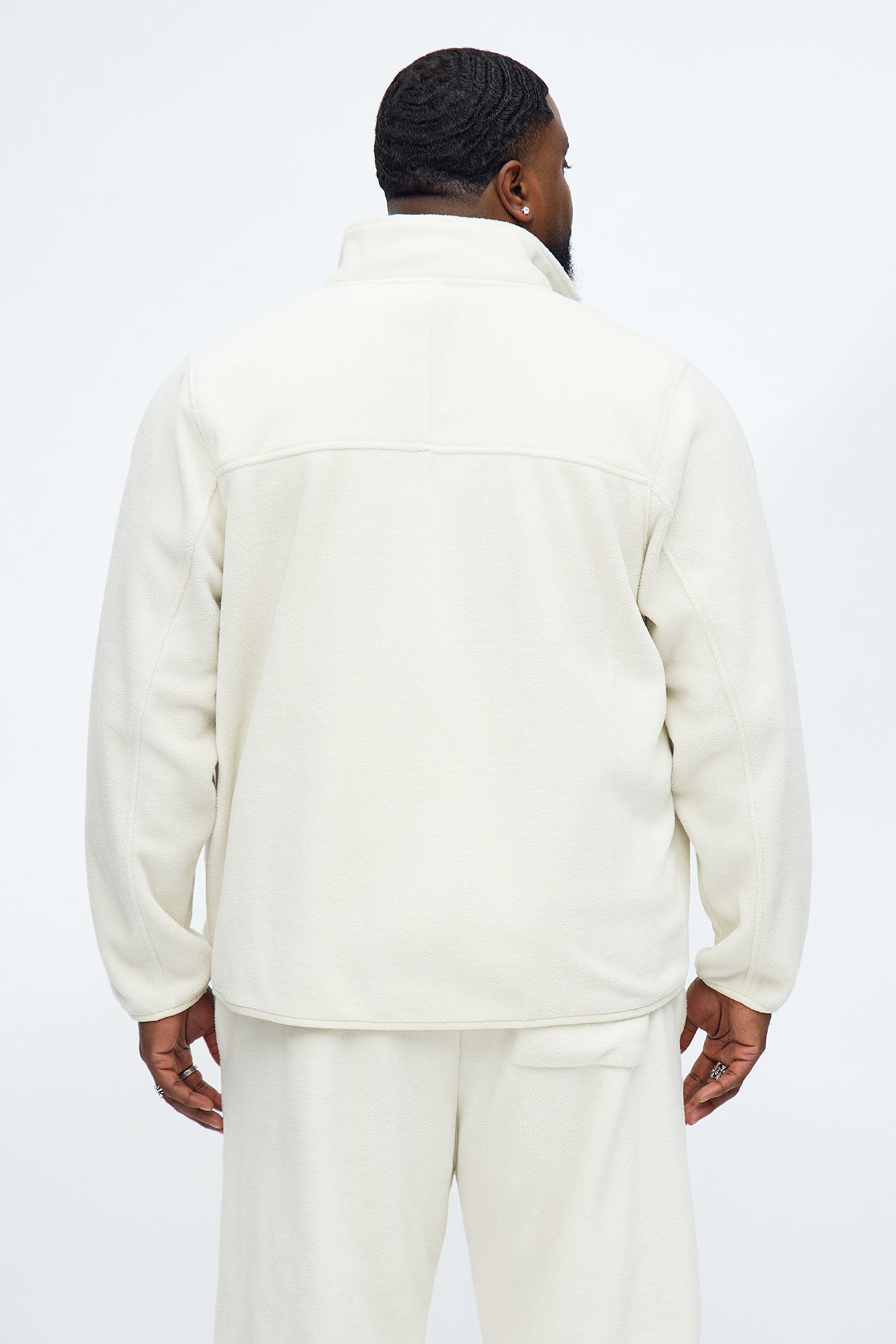 Core Microfleece Zip Jacket - Off White