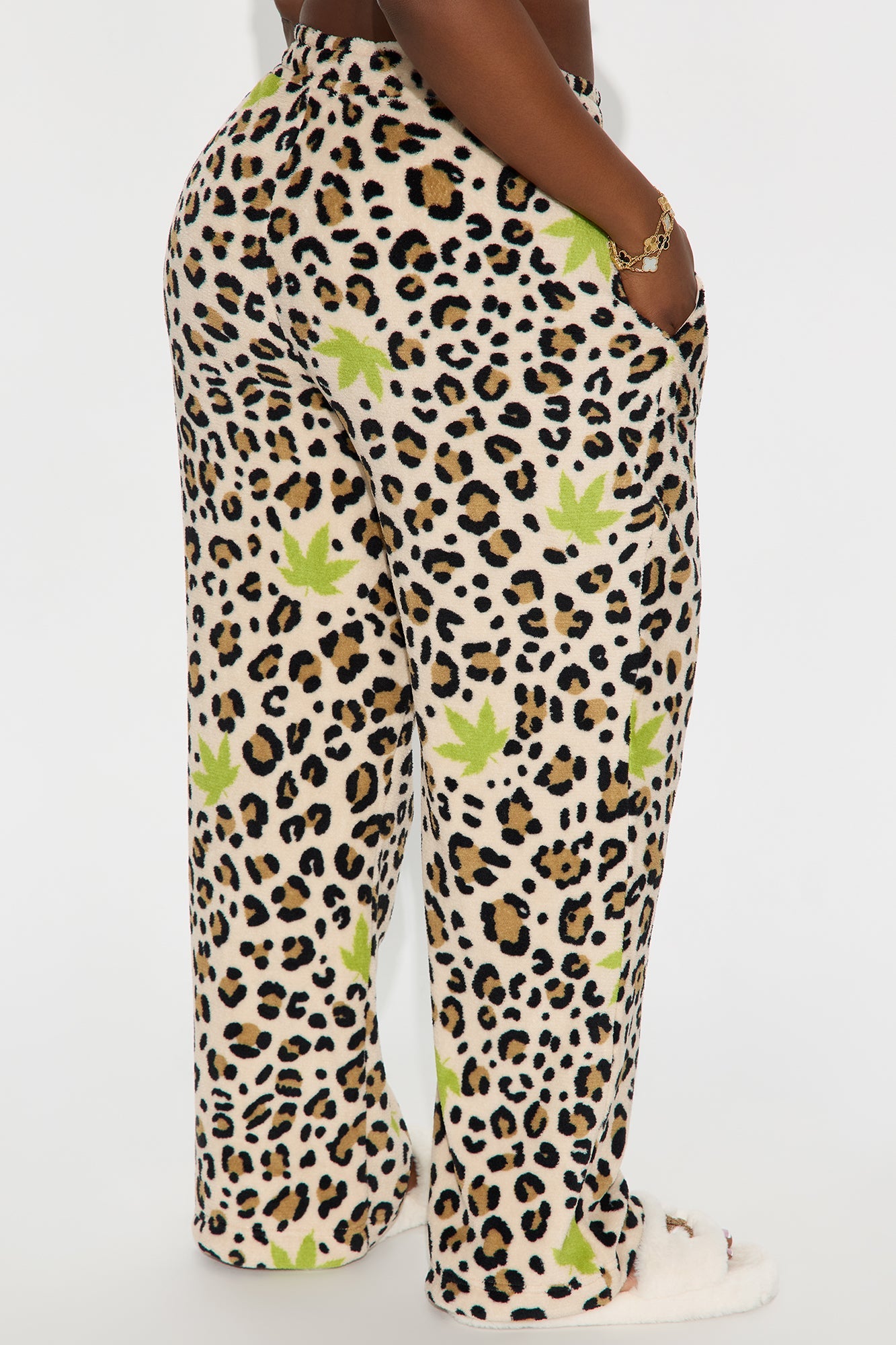 Too Wild Leopard Plush PJ Pants - Leopard