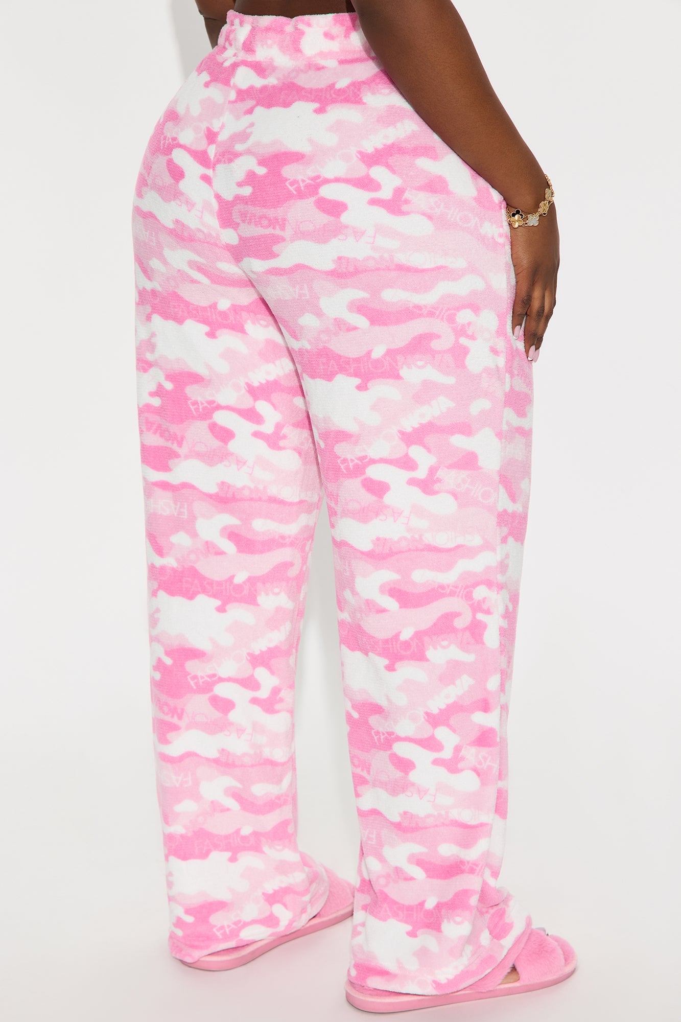 Nova Camo Plush PJ Pants - Pink