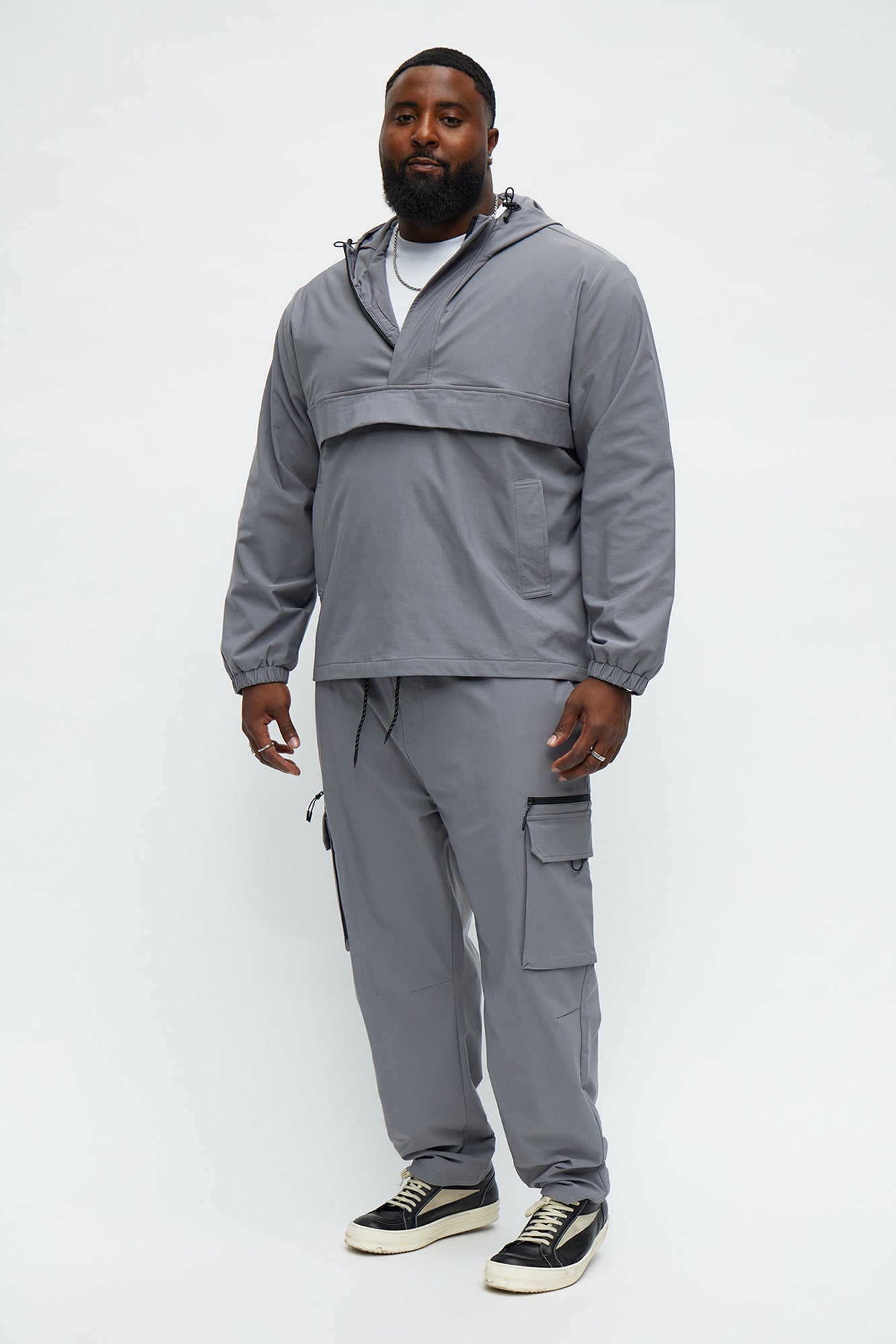 Desert Storm Pullover Anorak - Grey