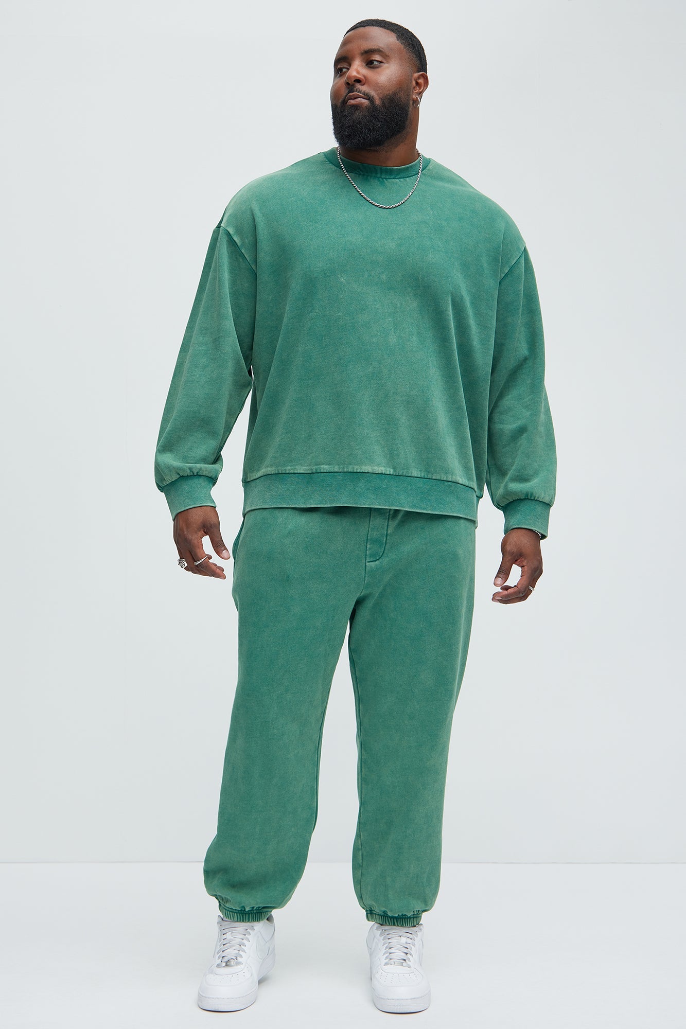 Tyson Heavy Wash Crewneck Sweatshirt - Green