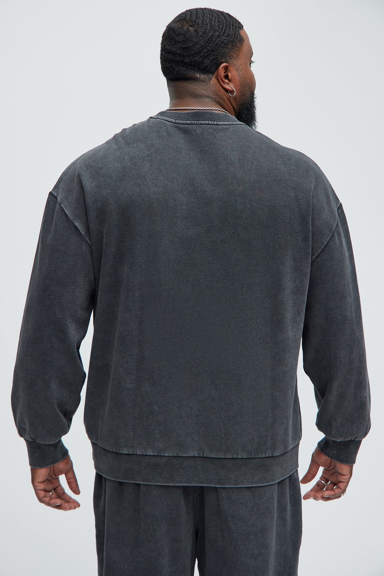 Tyson Heavy Wash Crewneck Sweatshirt - Black Wash