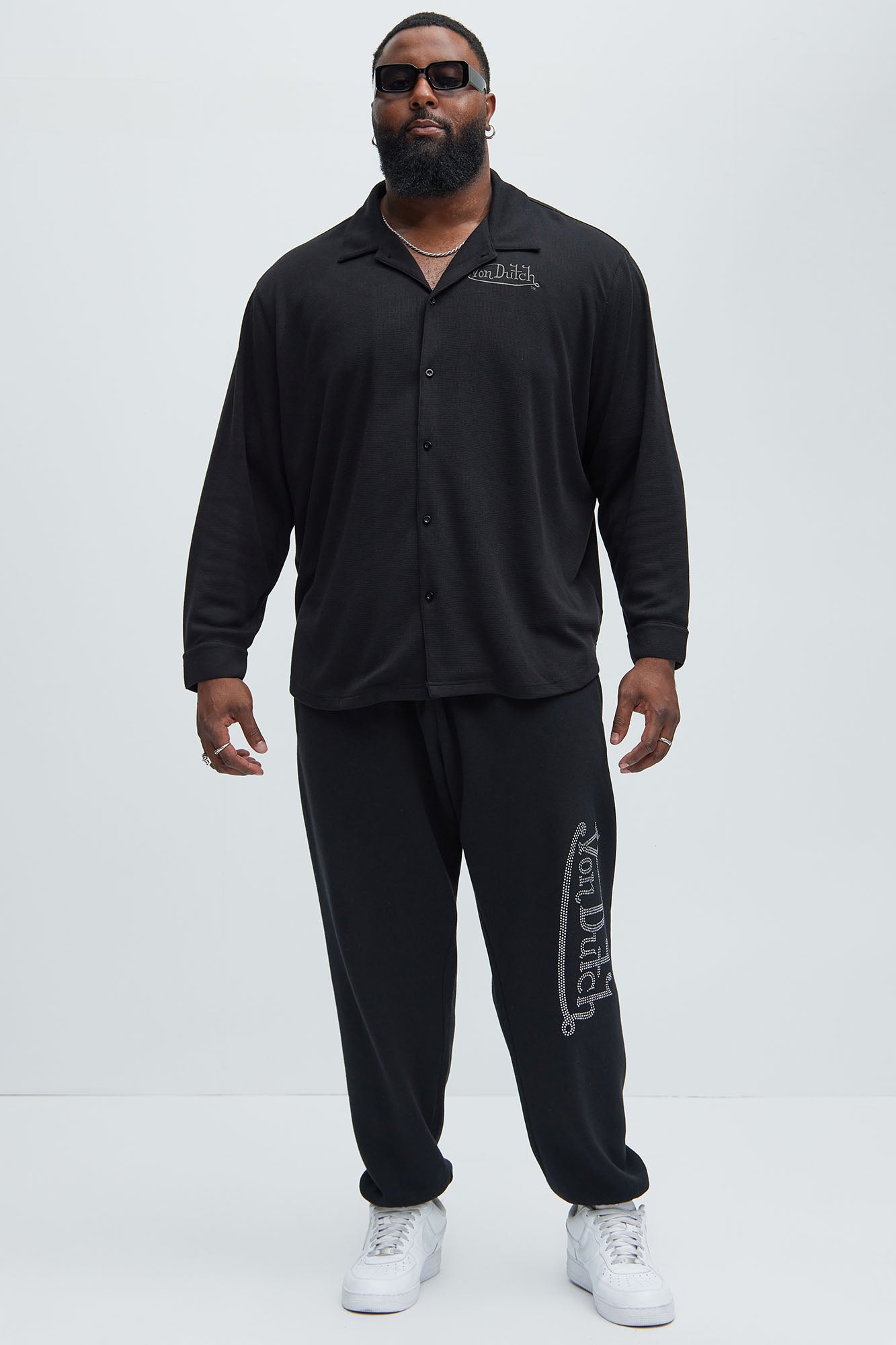 Von Dutch Bling Sweatpants - Black