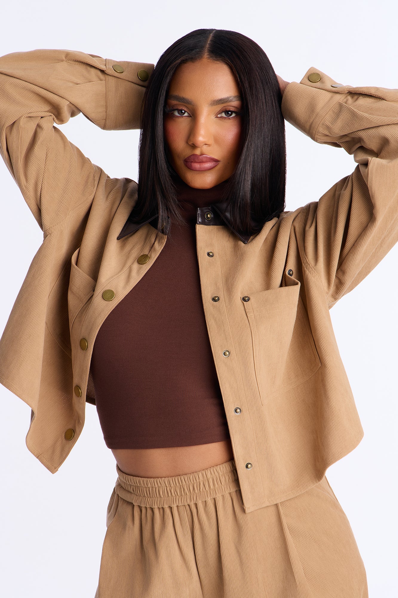 Taylor Corduroy Pant Set - Khaki