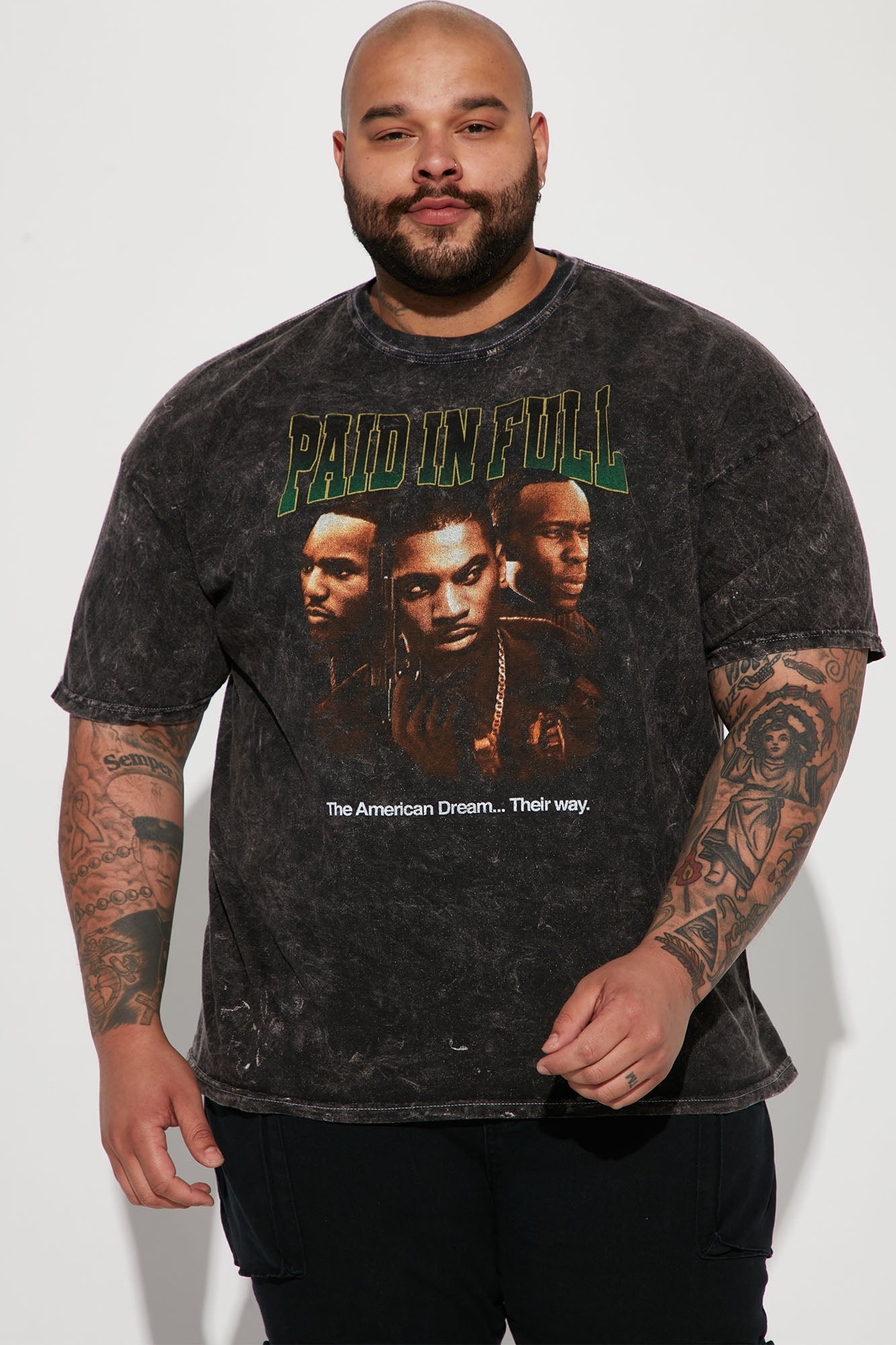 Paid In Full The American Dream Short Sleeve Tee - Black