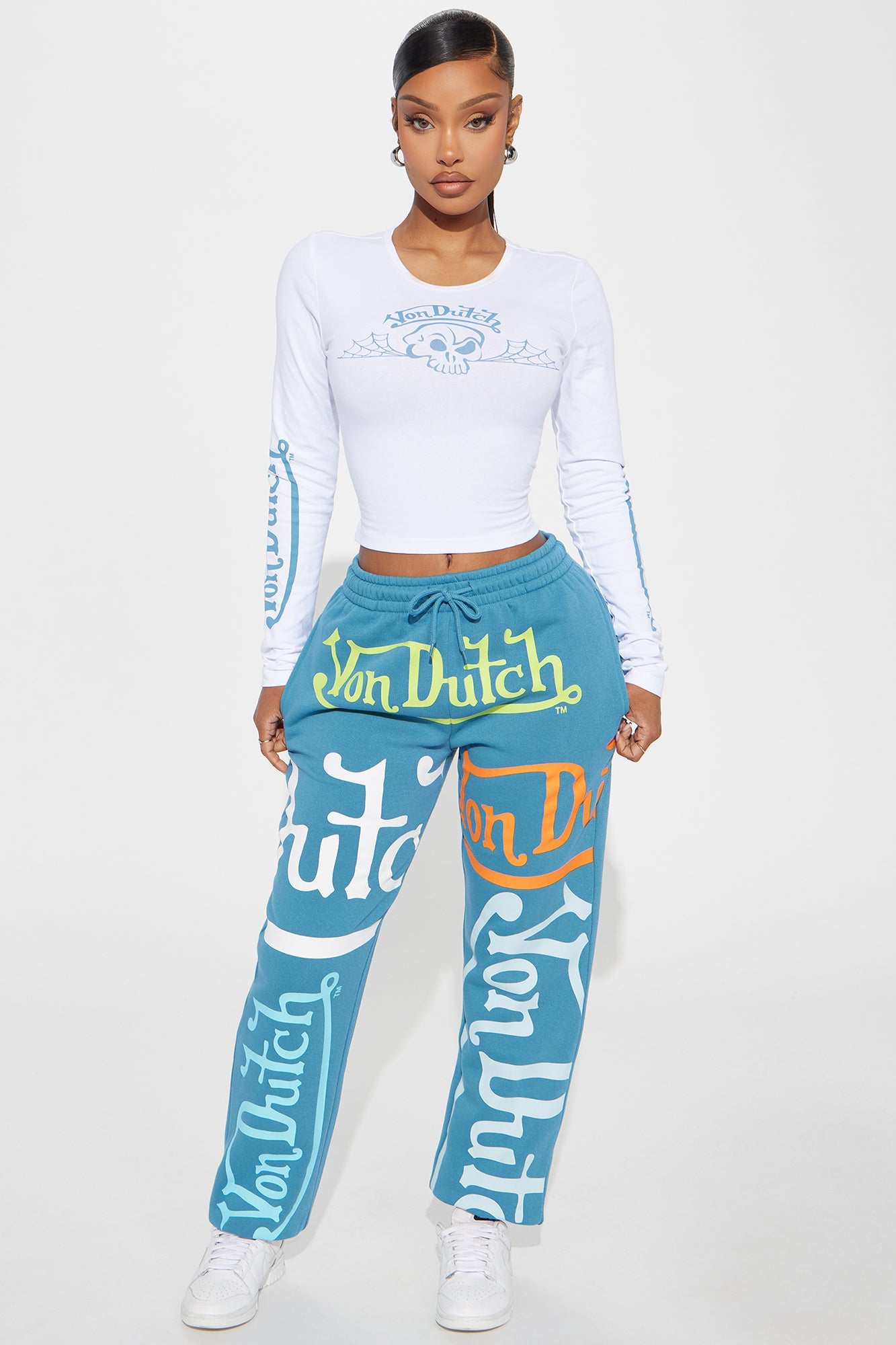 Von Dutch Multicolor Logo Jogger - Blue/combo