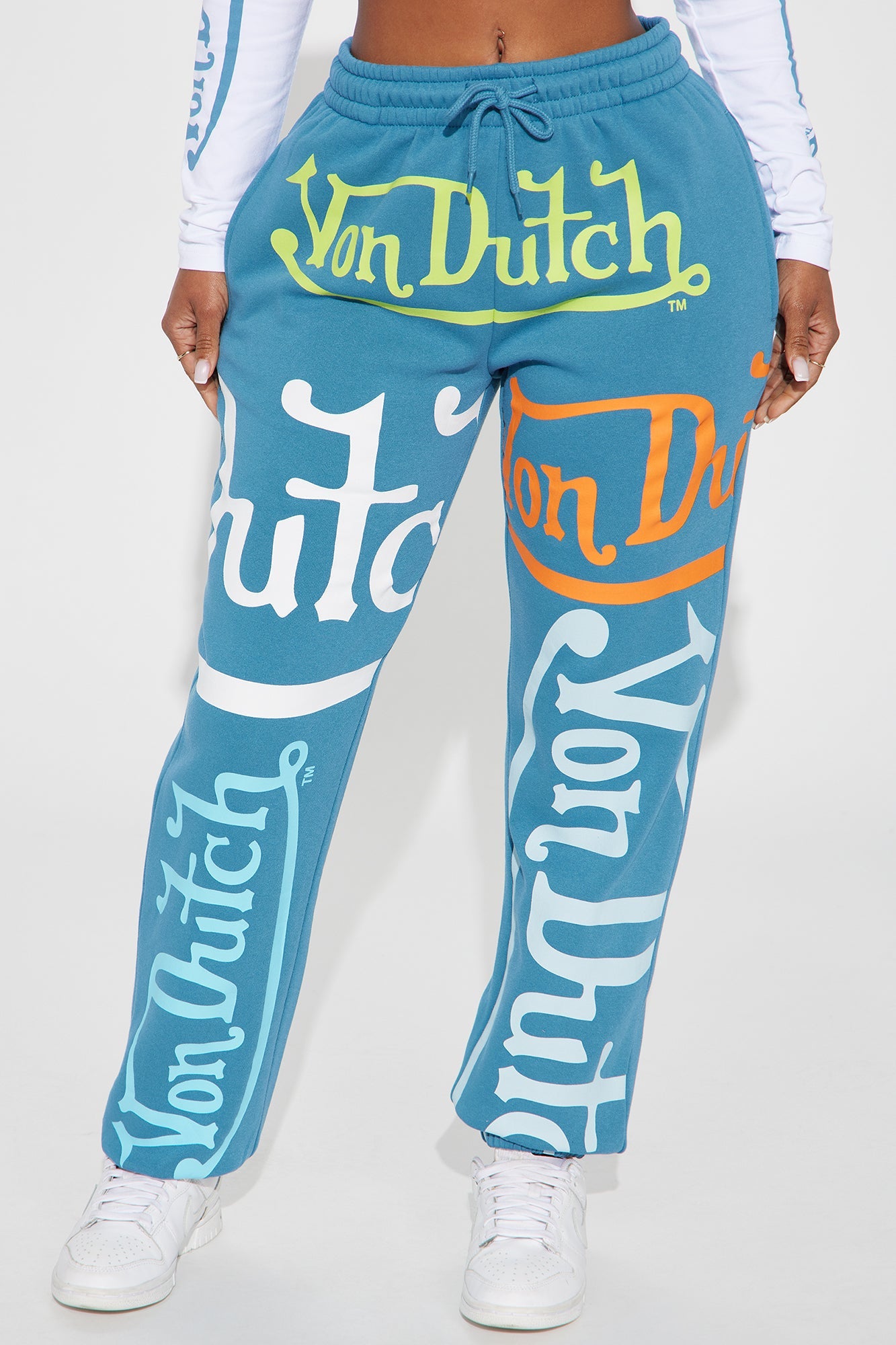 Von Dutch Multicolor Logo Jogger - Blue/combo