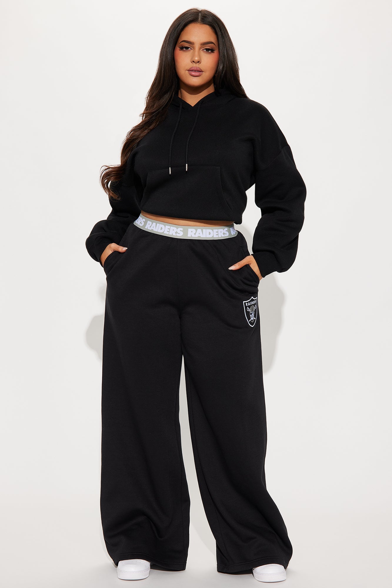 Raiders Home Advantage Wide Leg Pant - Black