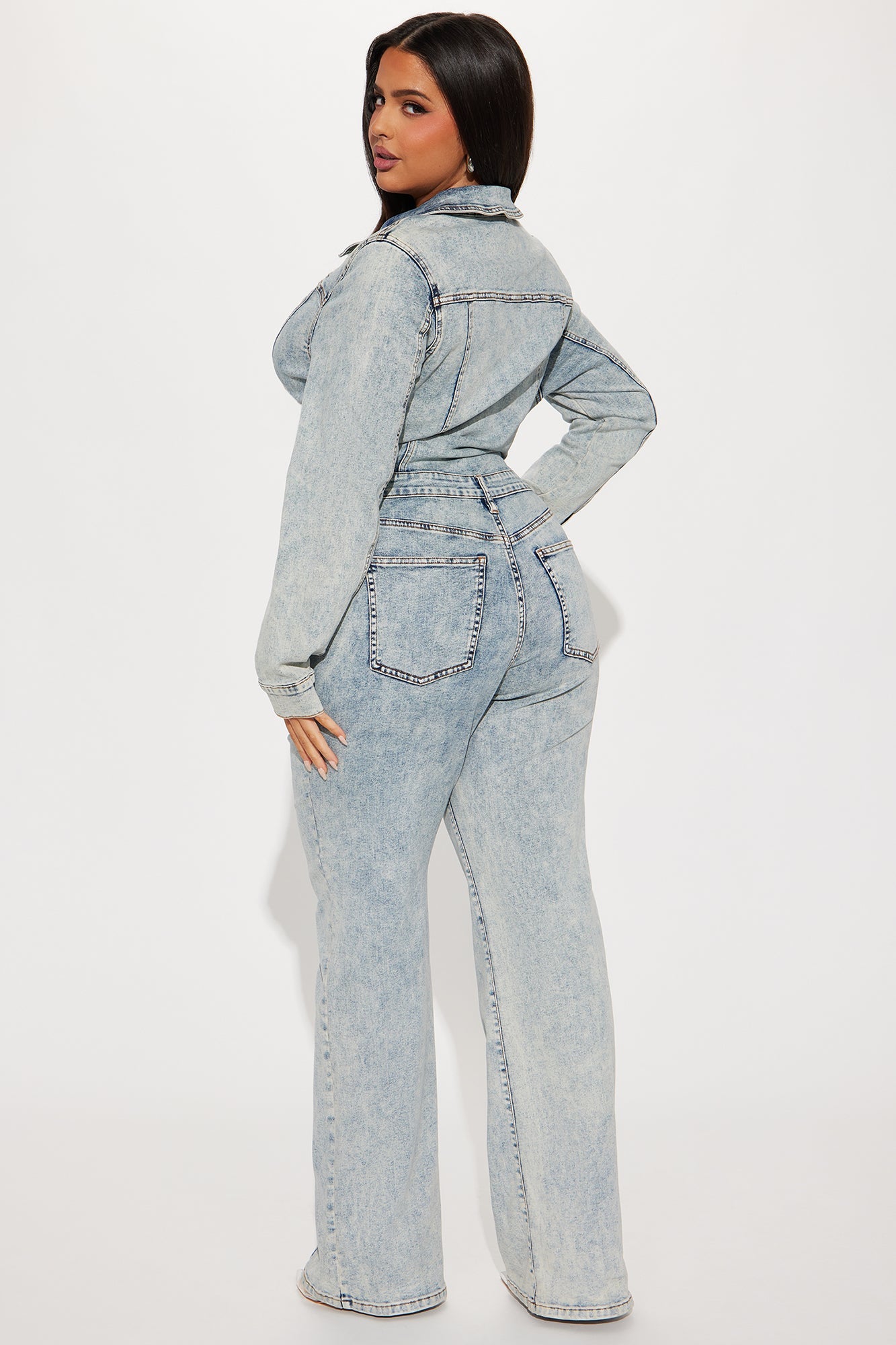Concrete Jungle Denim Jumpsuit - Light Wash