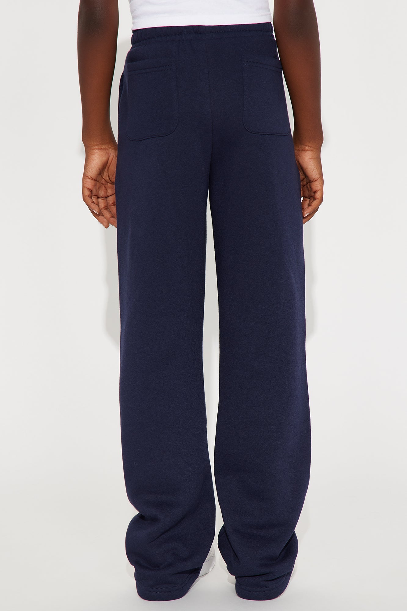 Mini Von Dutch Split Flared Sweatpants - Navy