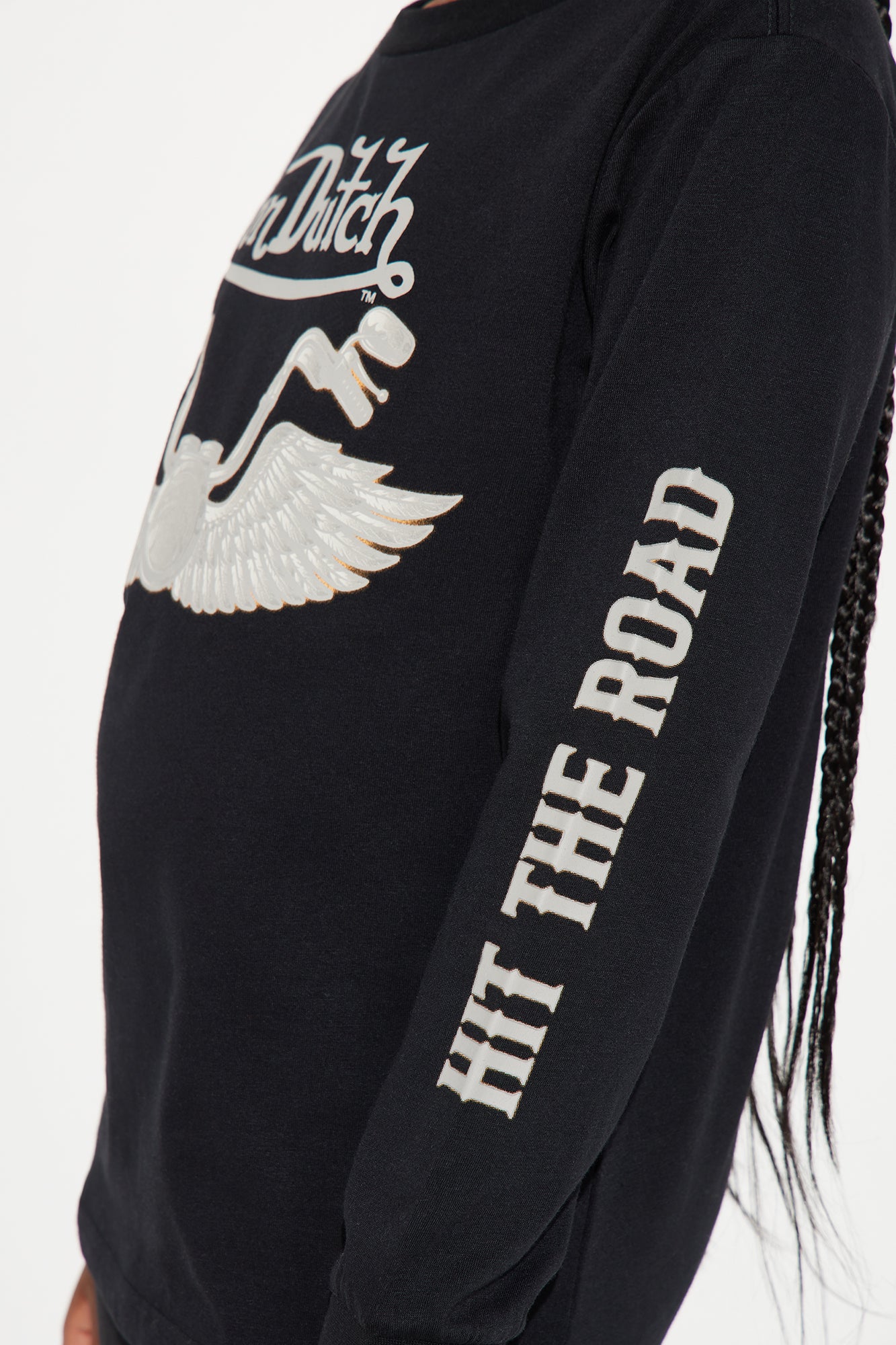 Mini Von Dutch Hit The Road Long Sleeve Top - Black